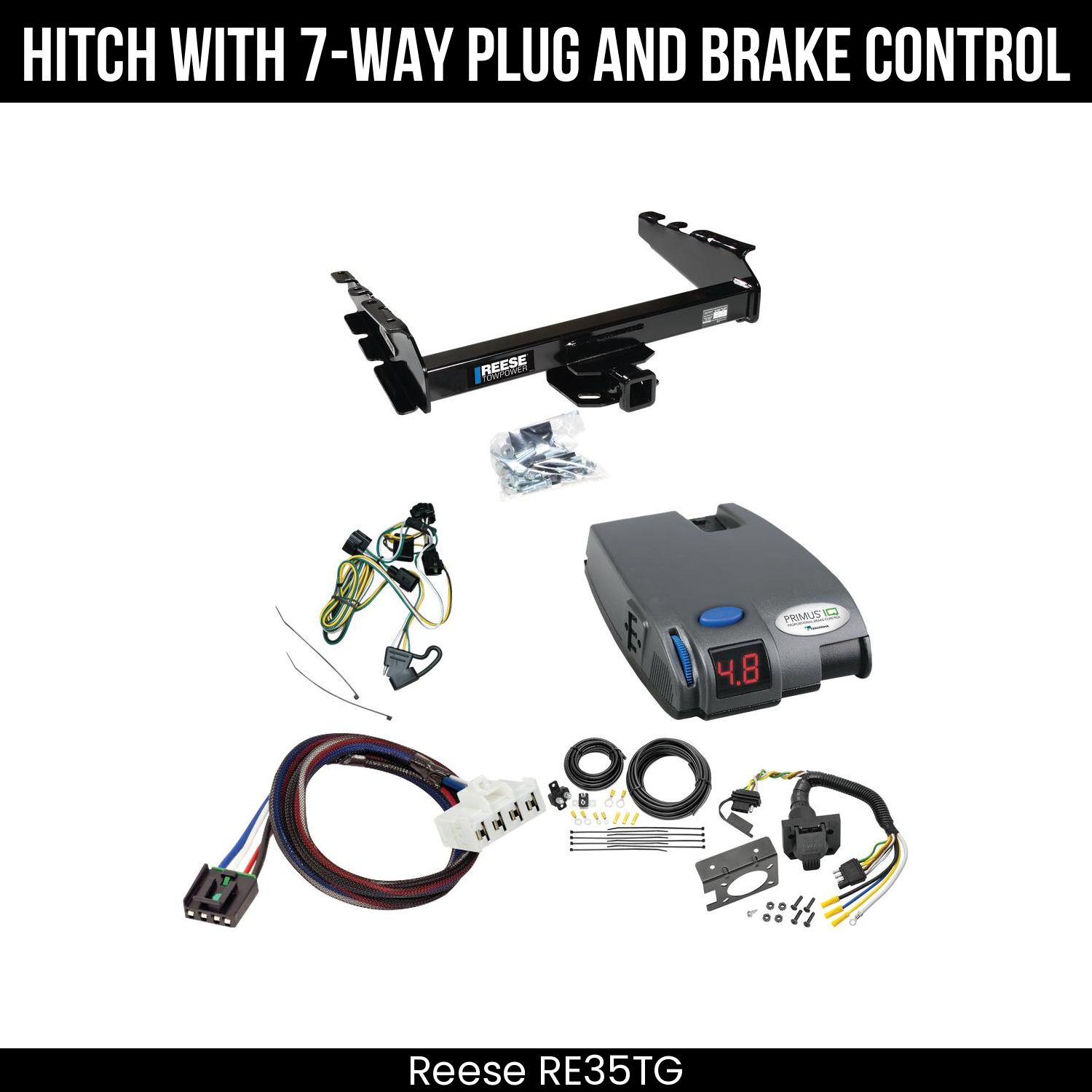 Trailer Hitch , 7-Way , Tekonsha Primus IQ Brake Control