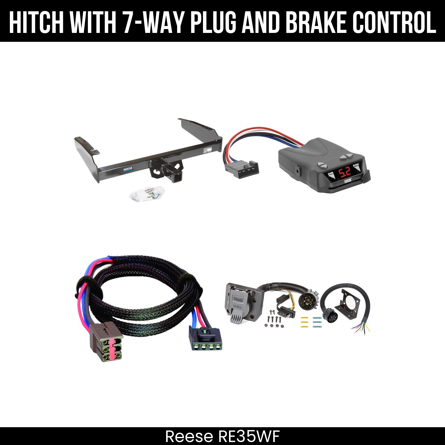 Trailer Hitch , 7-Way , Reese Brakeman IV Brake Control