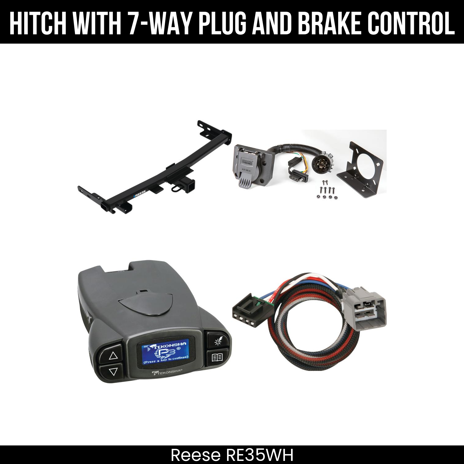 Trailer Hitch , 7-Way , Tekonsha Prodigy P3 Brake Control
