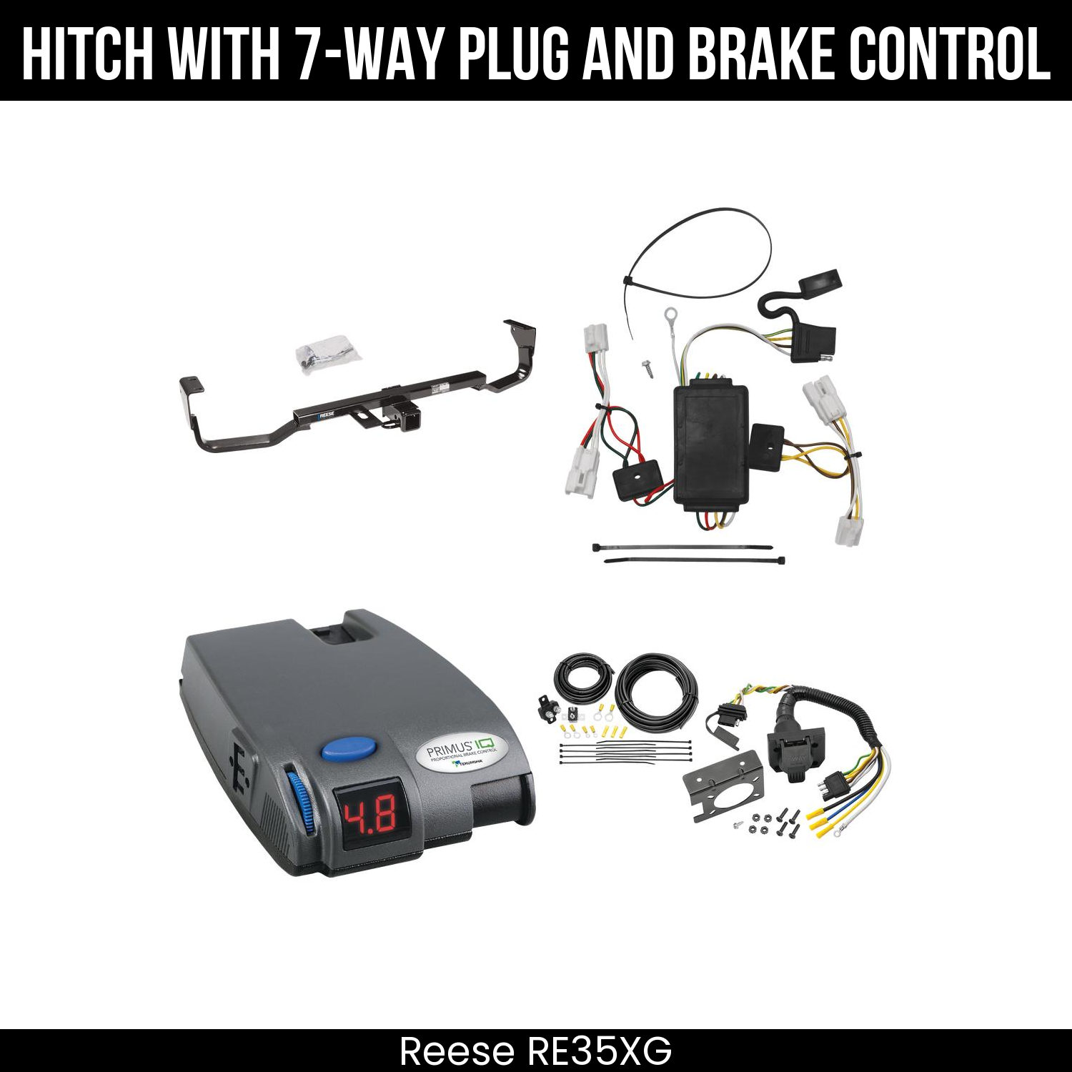 Trailer Hitch , 7-Way , Tekonsha Primus IQ Brake Control