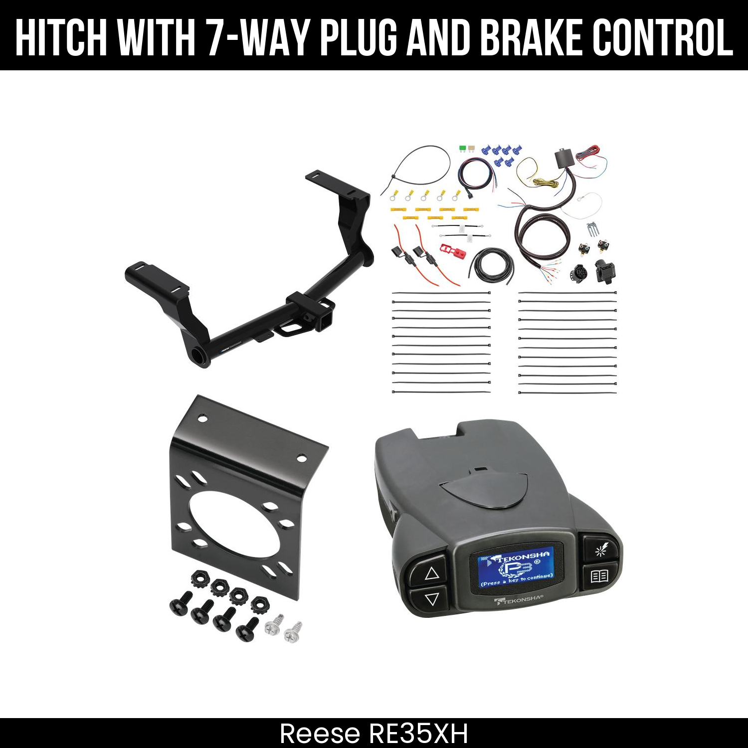 Trailer Hitch , 7-Way , Tekonsha Prodigy P3 Brake Control