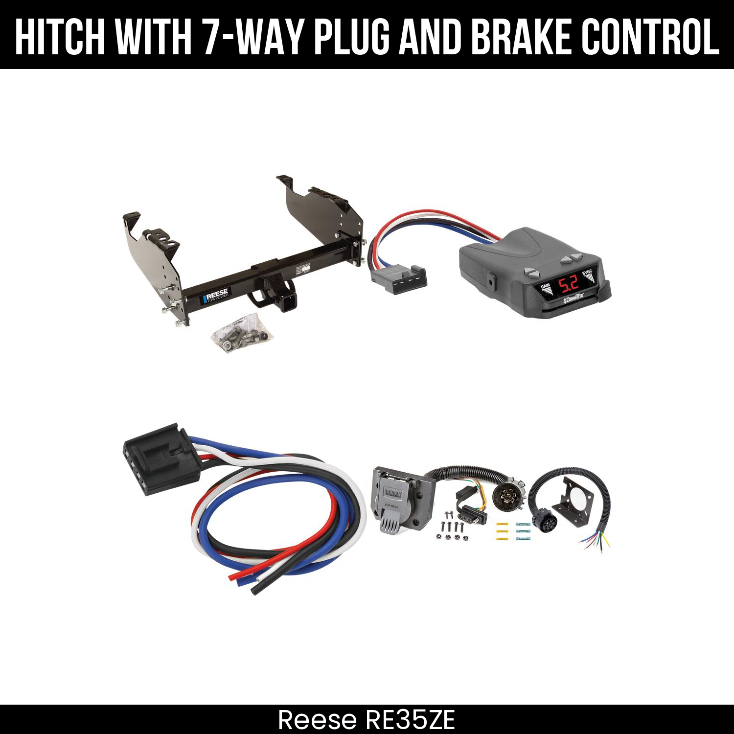 Trailer Hitch , 7-Way , Draw-Tite Activator IV Brake Control