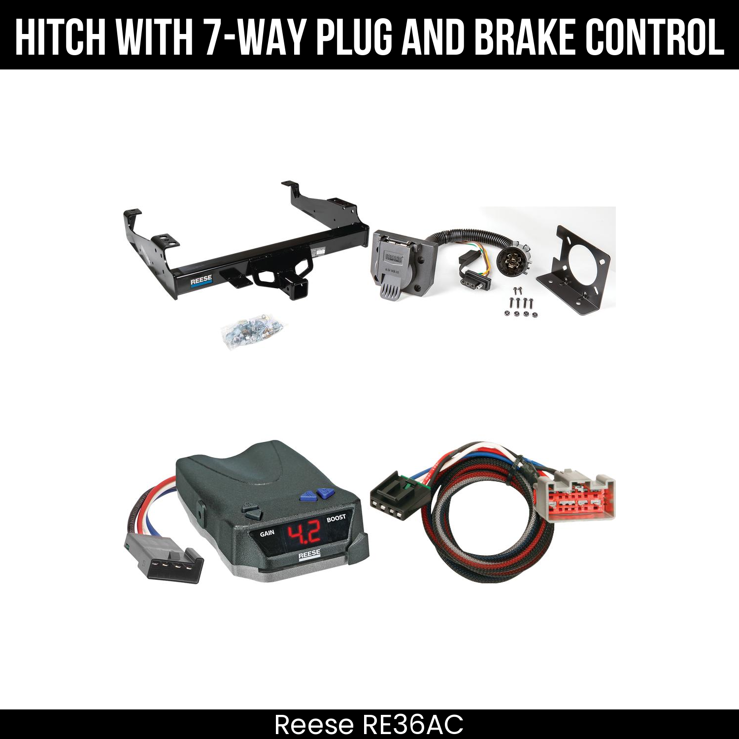 Trailer Hitch , 7-Way , Reese Brake EVN Control