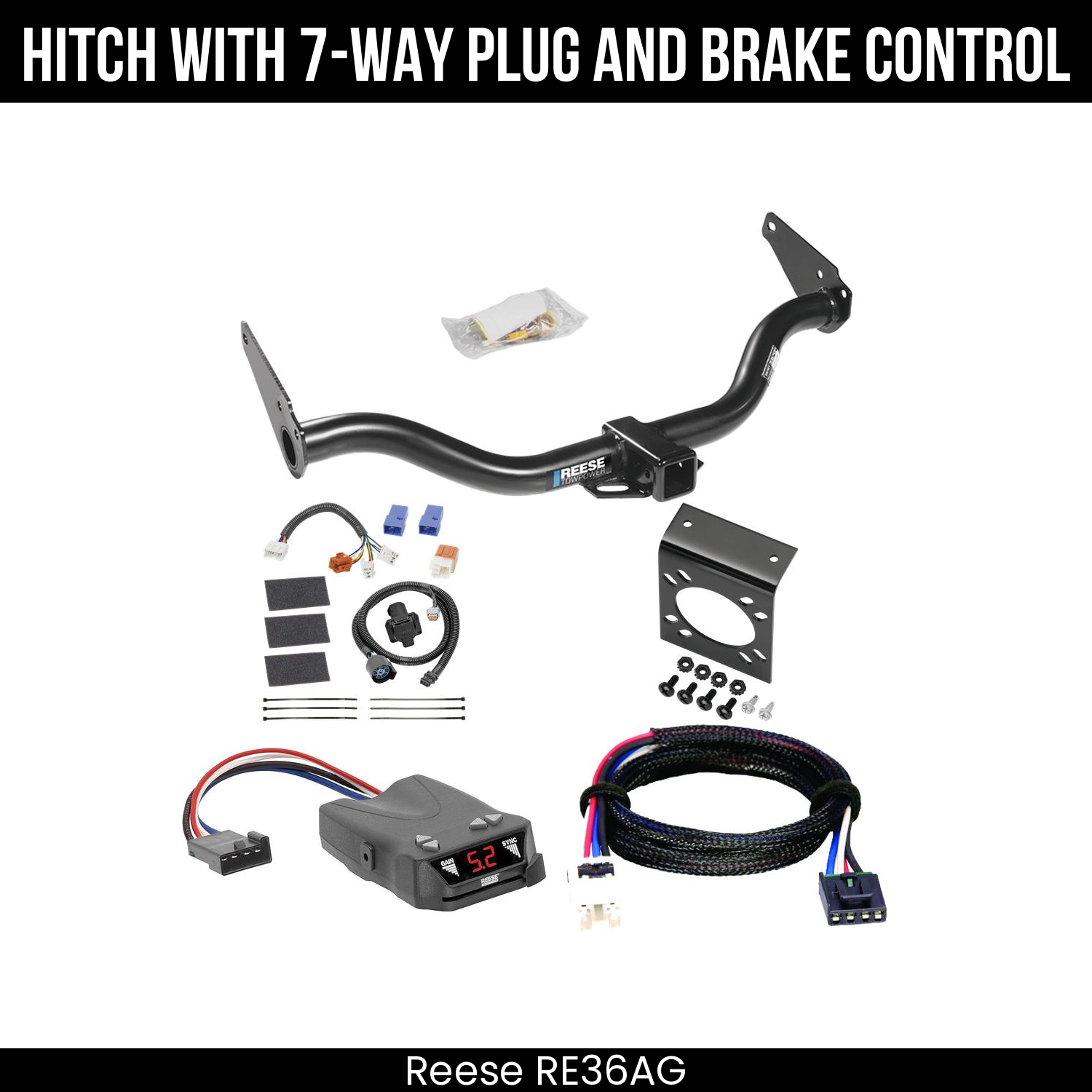 Trailer Hitch , 7-Way , Reese Brakeman IV Brake Control