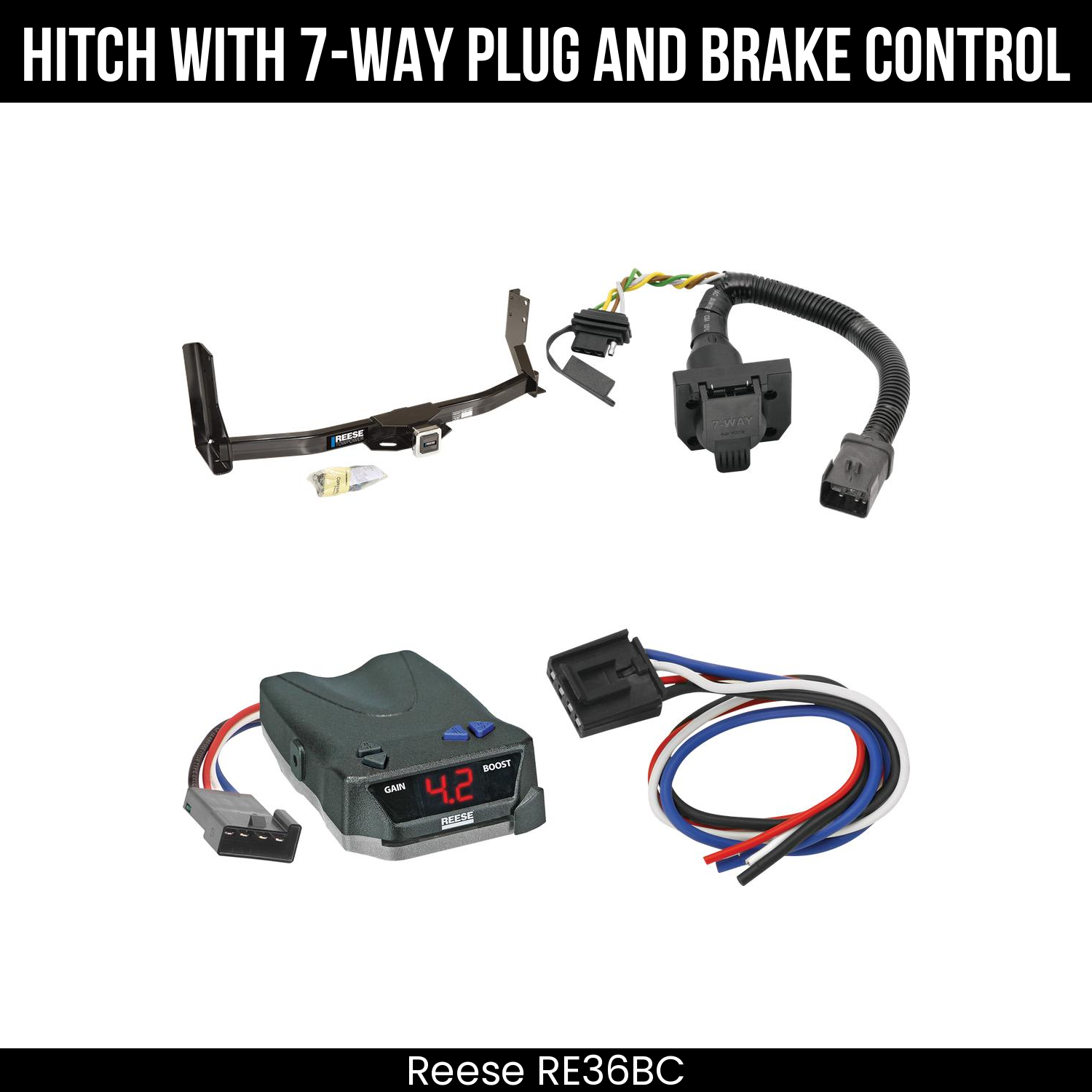 Trailer Hitch , 7-Way , Reese Brake EVN Control