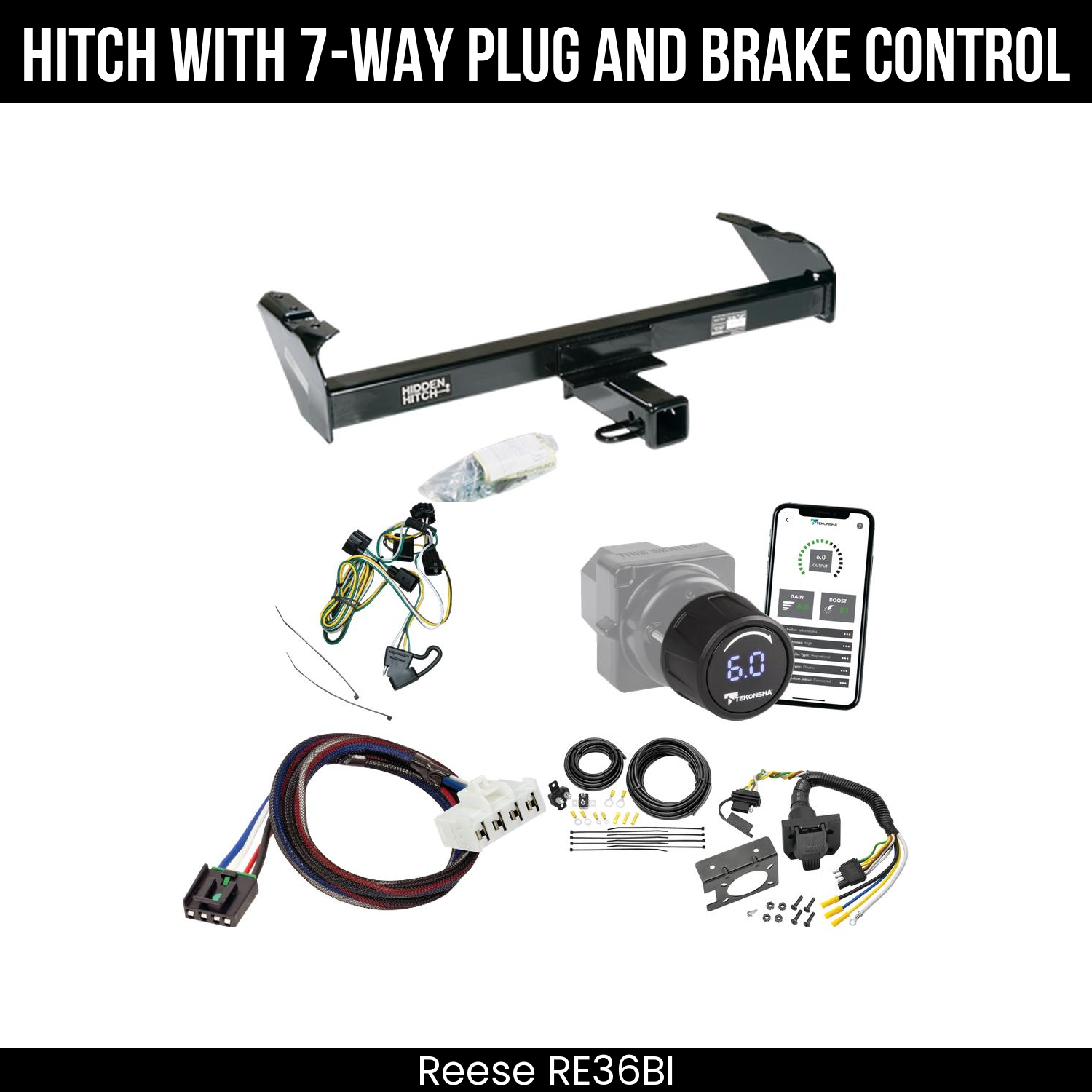 Reese RE36BI Hitch With 7 Way Plug And Brake Control Bundle Featureimg