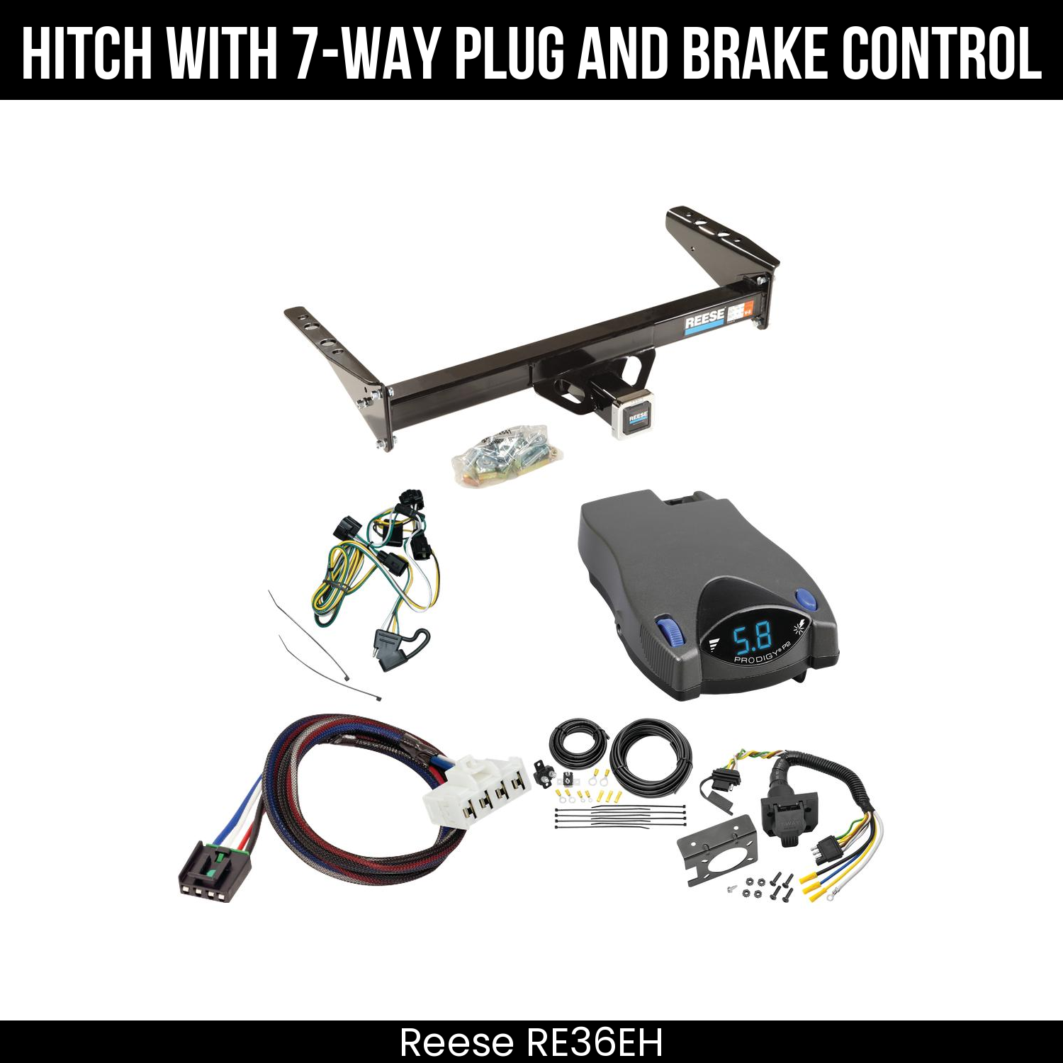 Trailer Hitch , 7-Way , Tekonsha Prodigy P2 Brake Control