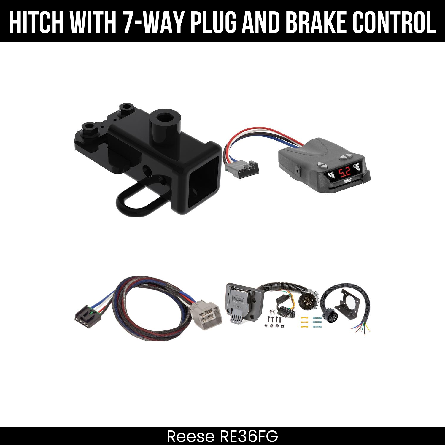 Trailer Hitch , 7-Way , Reese Brakeman IV Brake Control