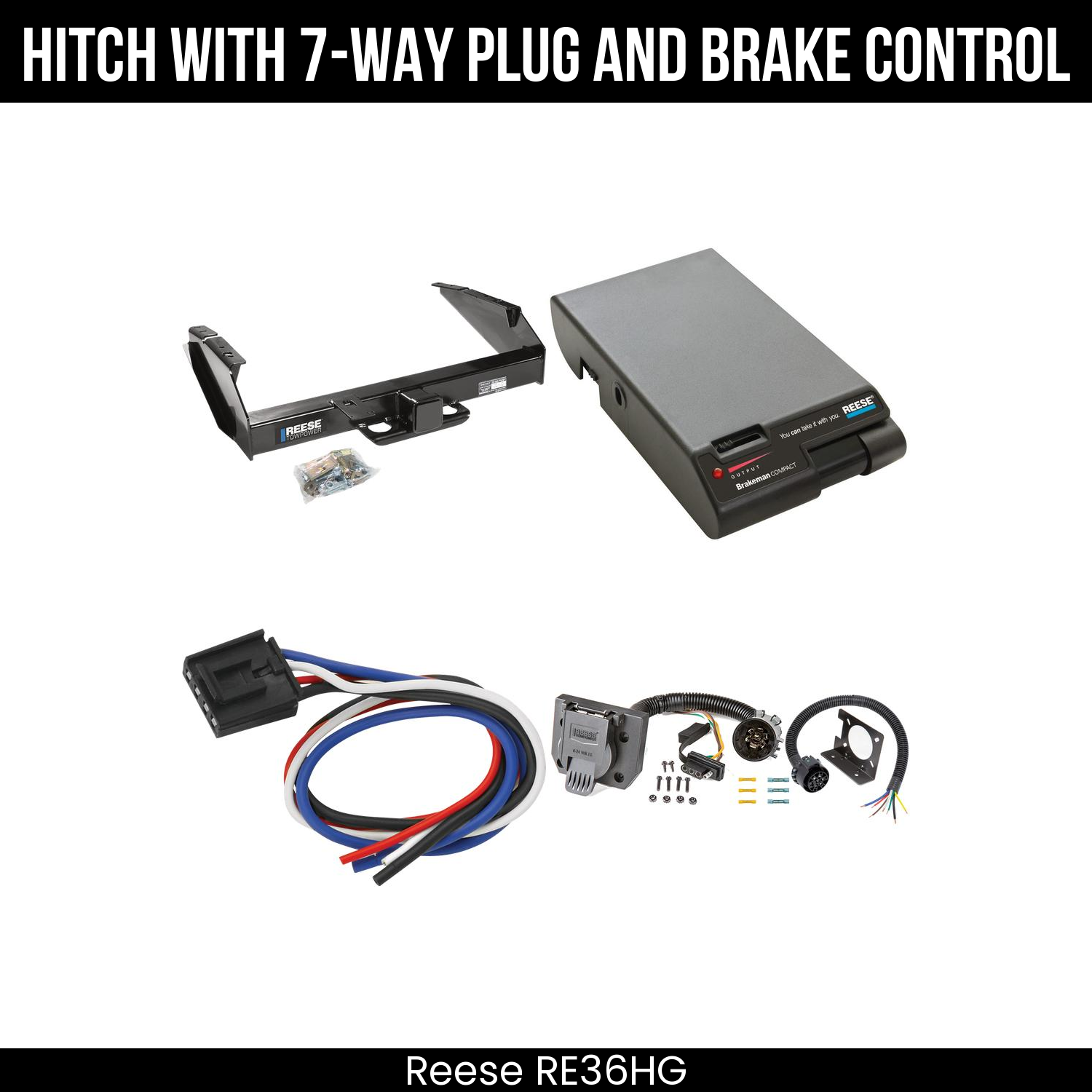Trailer Hitch , 7-Way , Reese Brakeman Brake Control