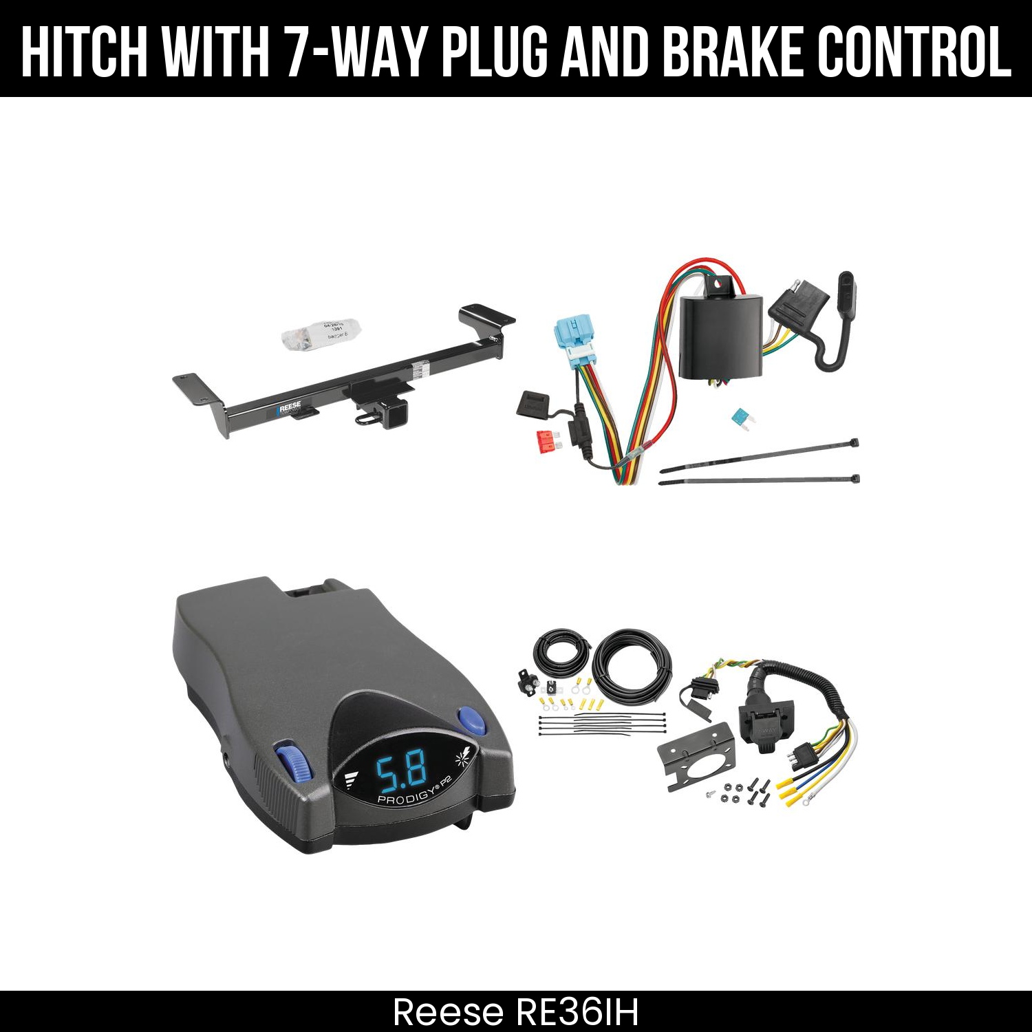 Trailer Hitch , 7-Way , Tekonsha Prodigy P2 Brake Control