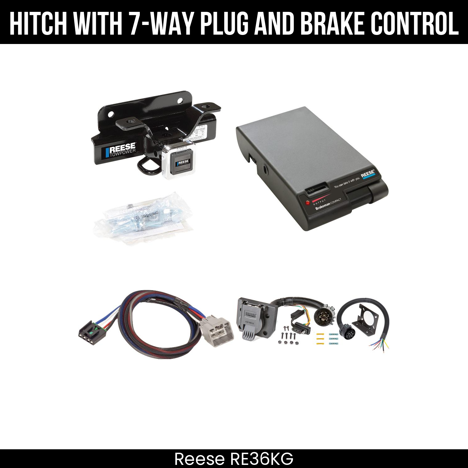 Trailer Hitch , 7-Way , Reese Brakeman Brake Control