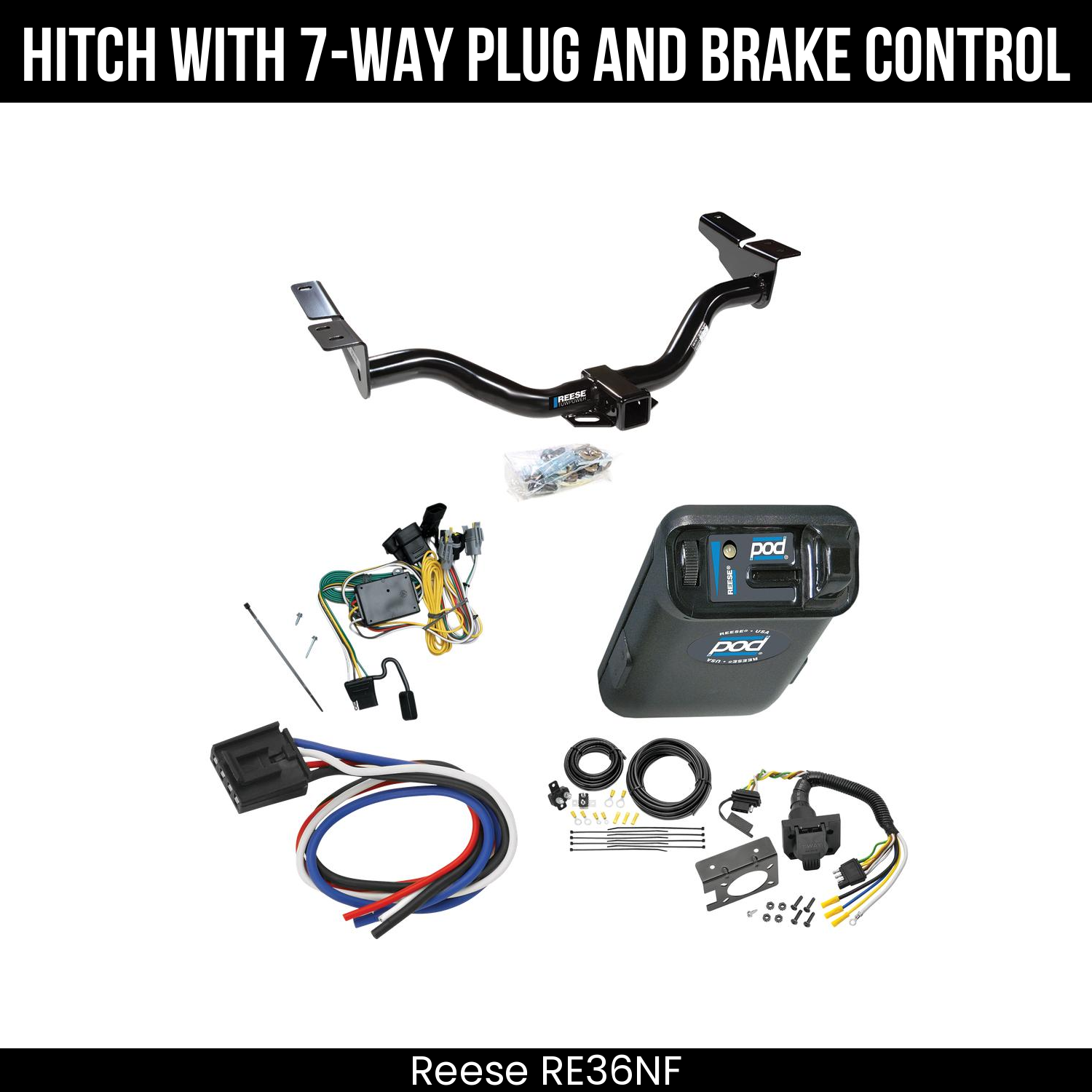 Trailer Hitch , 7-Way , Reese POD Brake Control