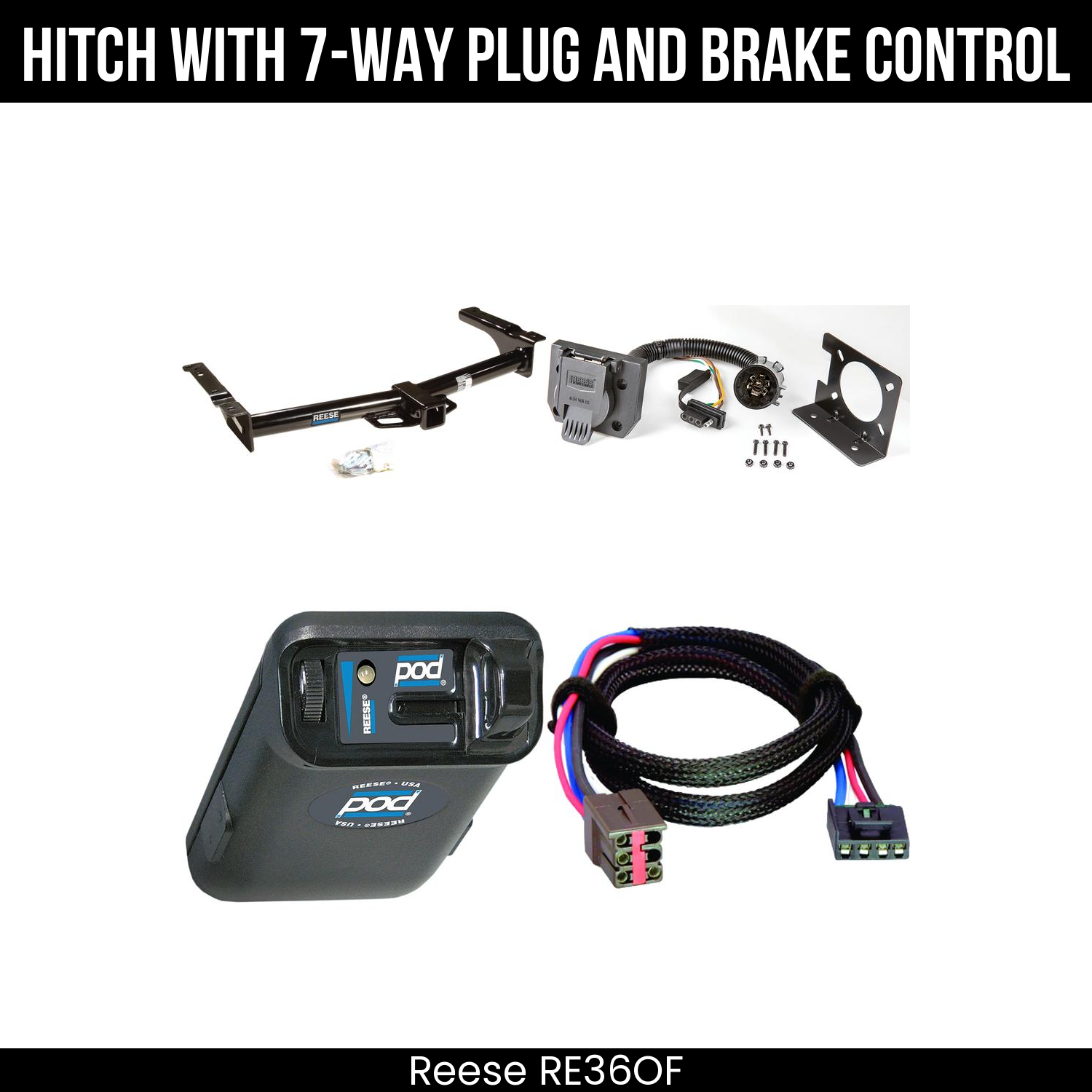 Trailer Hitch , 7-Way , Reese POD Brake Control