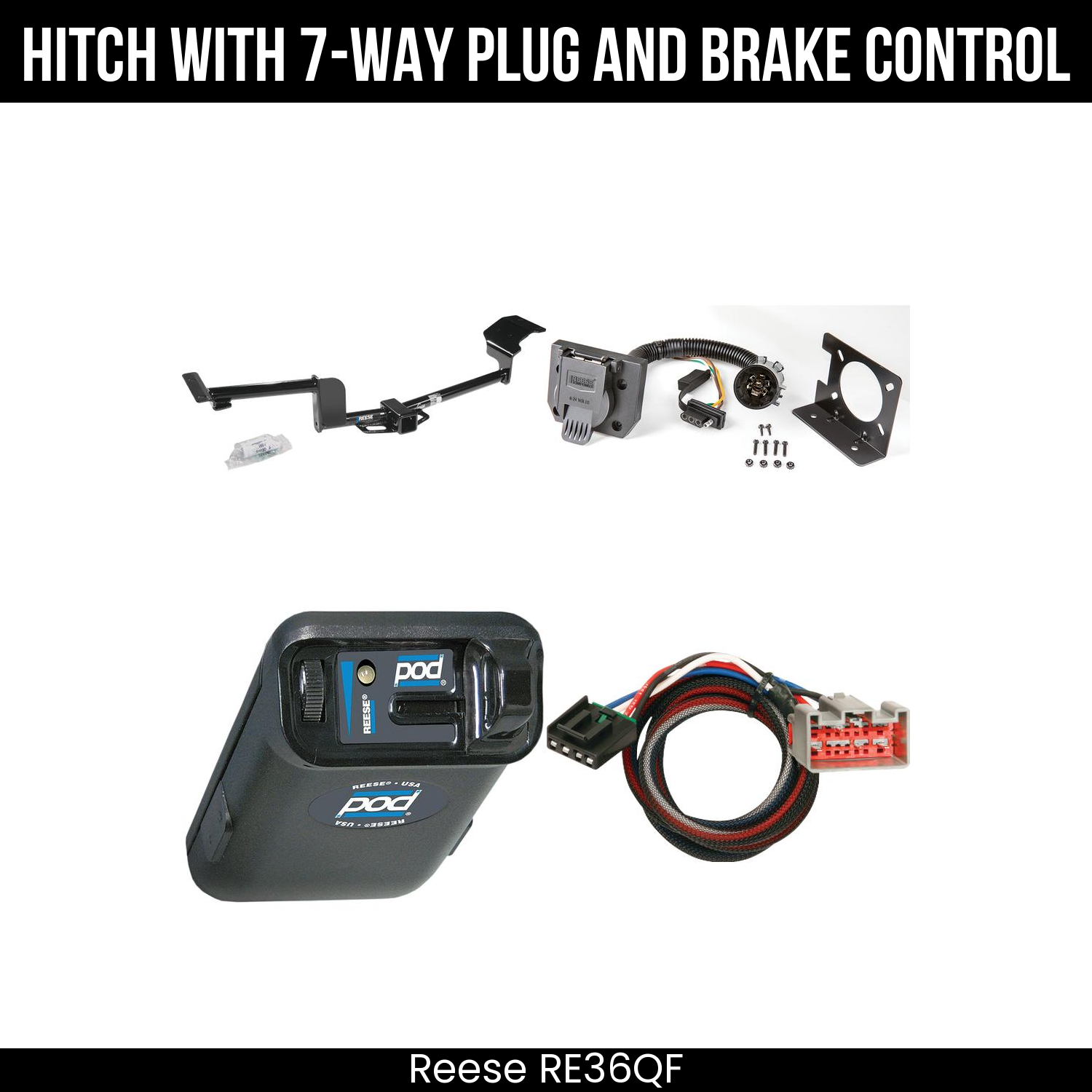 Trailer Hitch , 7-Way , Reese POD Brake Control