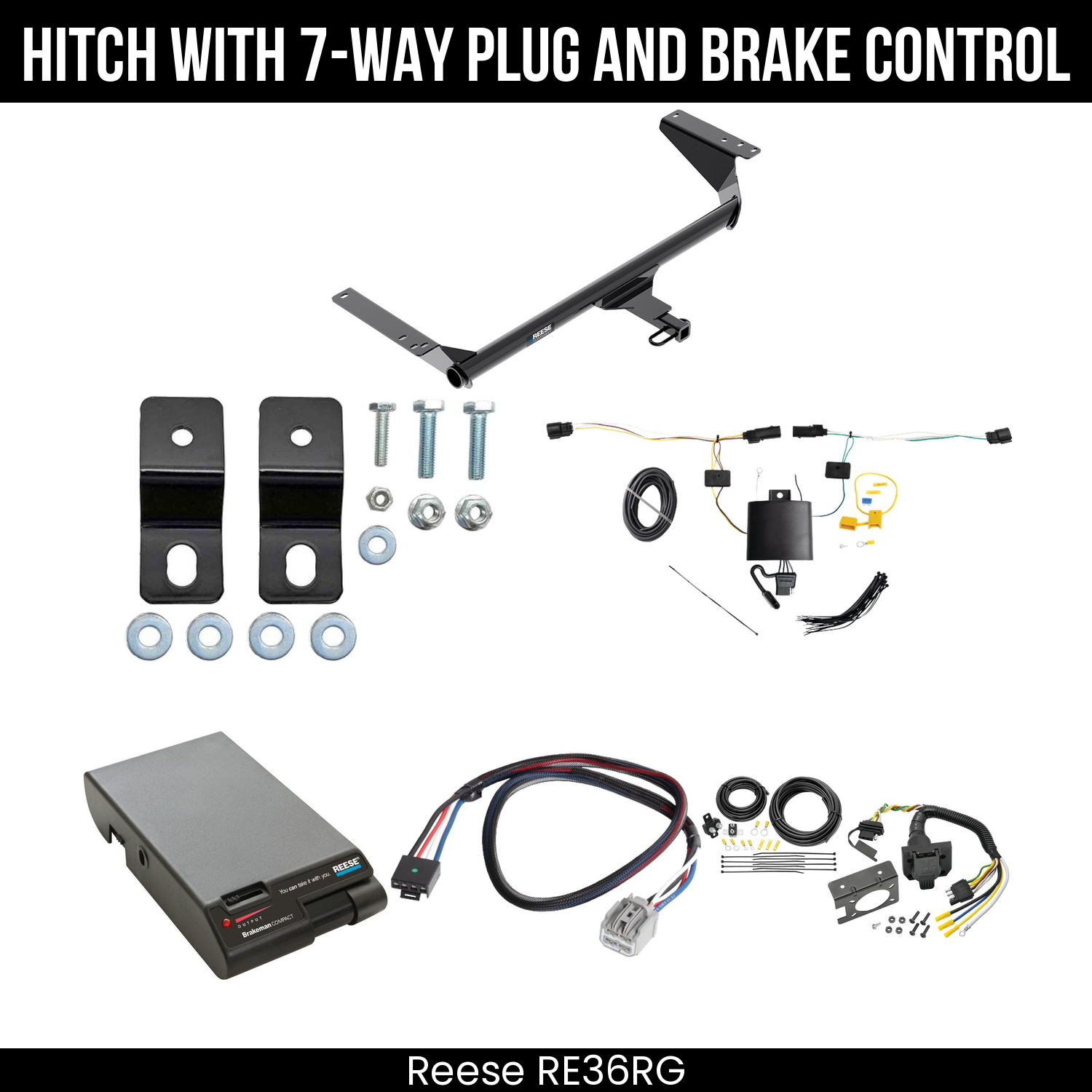 Trailer Hitch , 7-Way , Reese Brakeman Brake Control