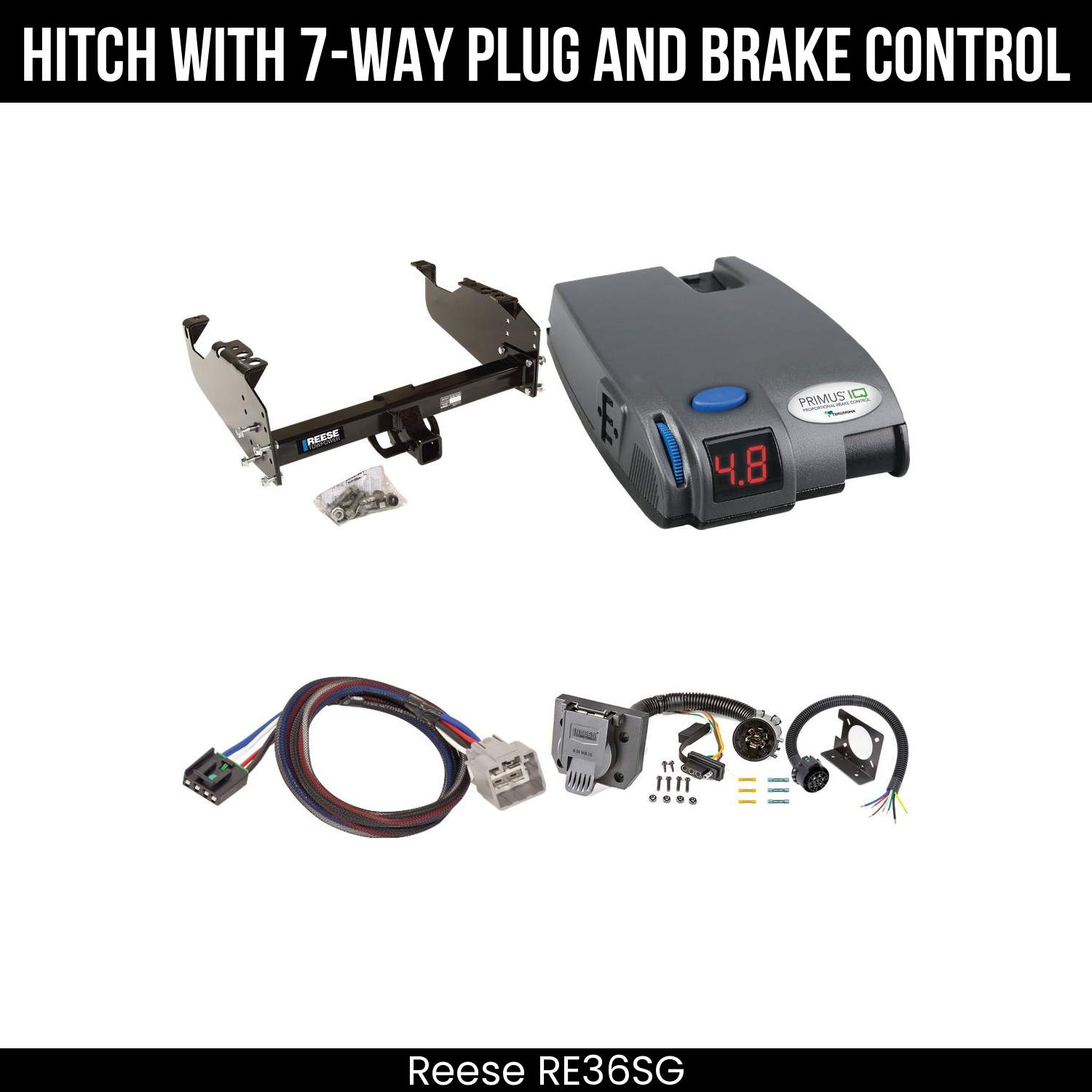 Trailer Hitch , 7-Way , Tekonsha Primus IQ Brake Control