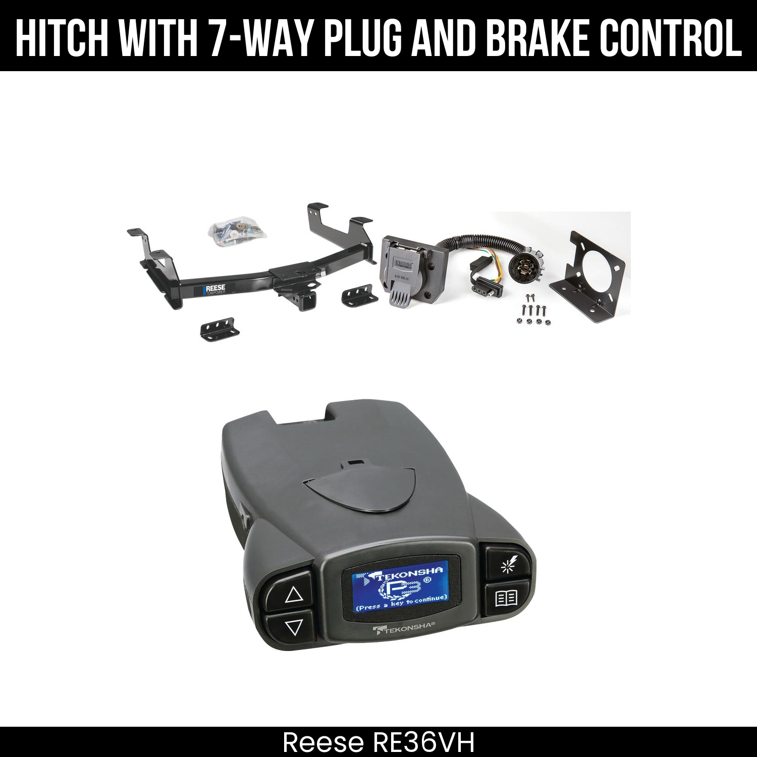 Trailer Hitch , 7-Way , Tekonsha Prodigy P3 Brake Control