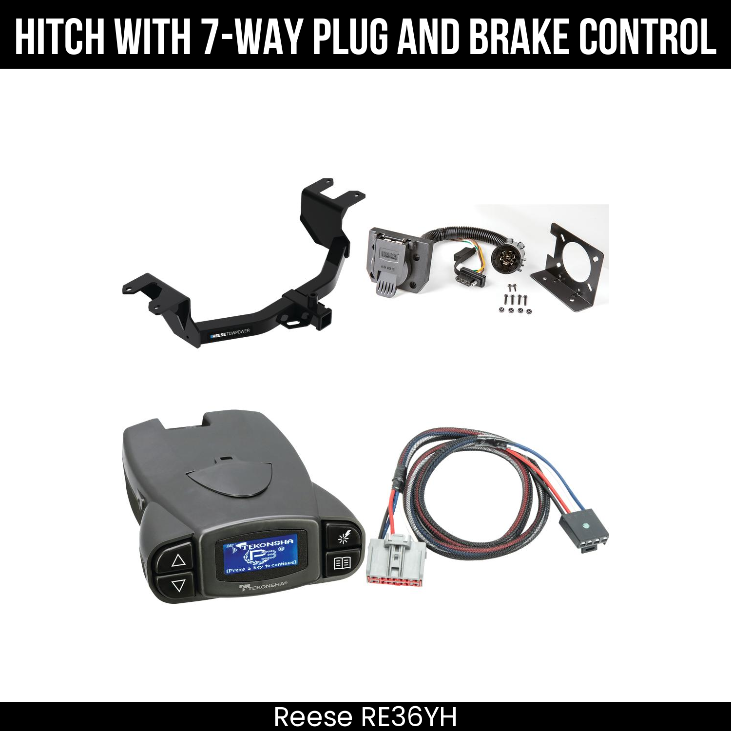 Trailer Hitch , 7-Way , Tekonsha Prodigy P3 Brake Control