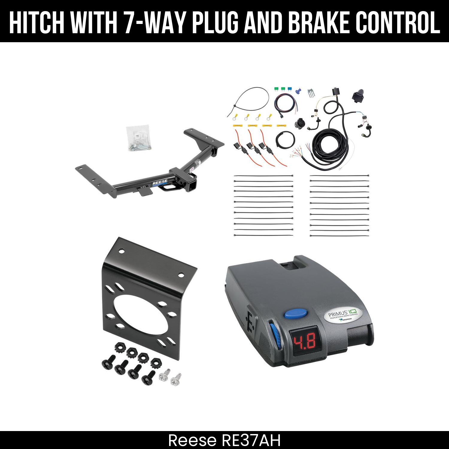 Trailer Hitch , 7-Way , Tekonsha Primus IQ Brake Control