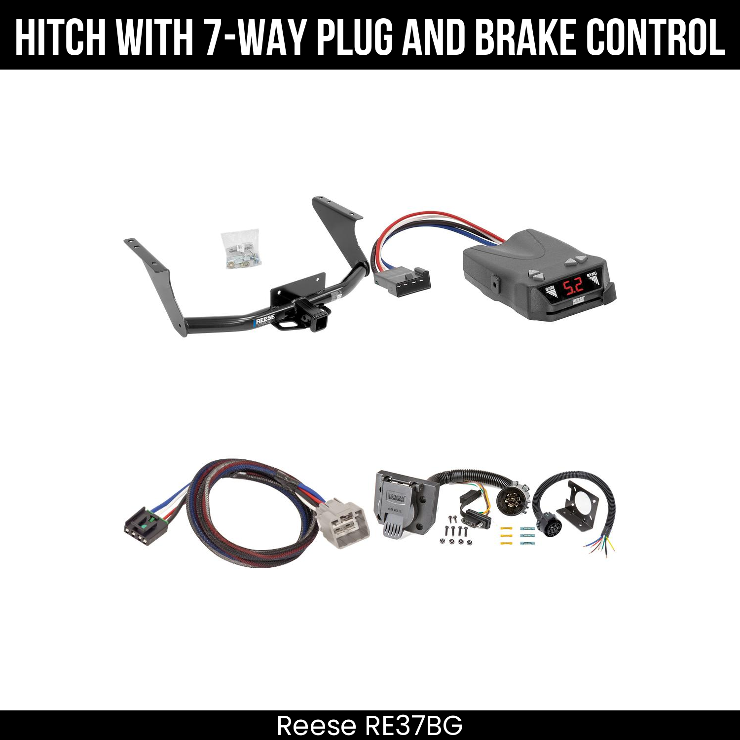 Trailer Hitch , 7-Way , Reese Brakeman IV Brake Control