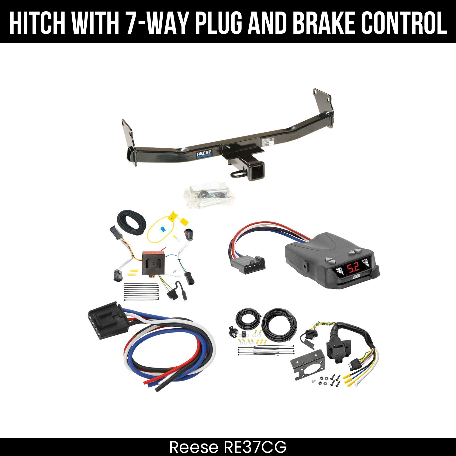 Trailer Hitch , 7-Way , Reese Brakeman IV Brake Control