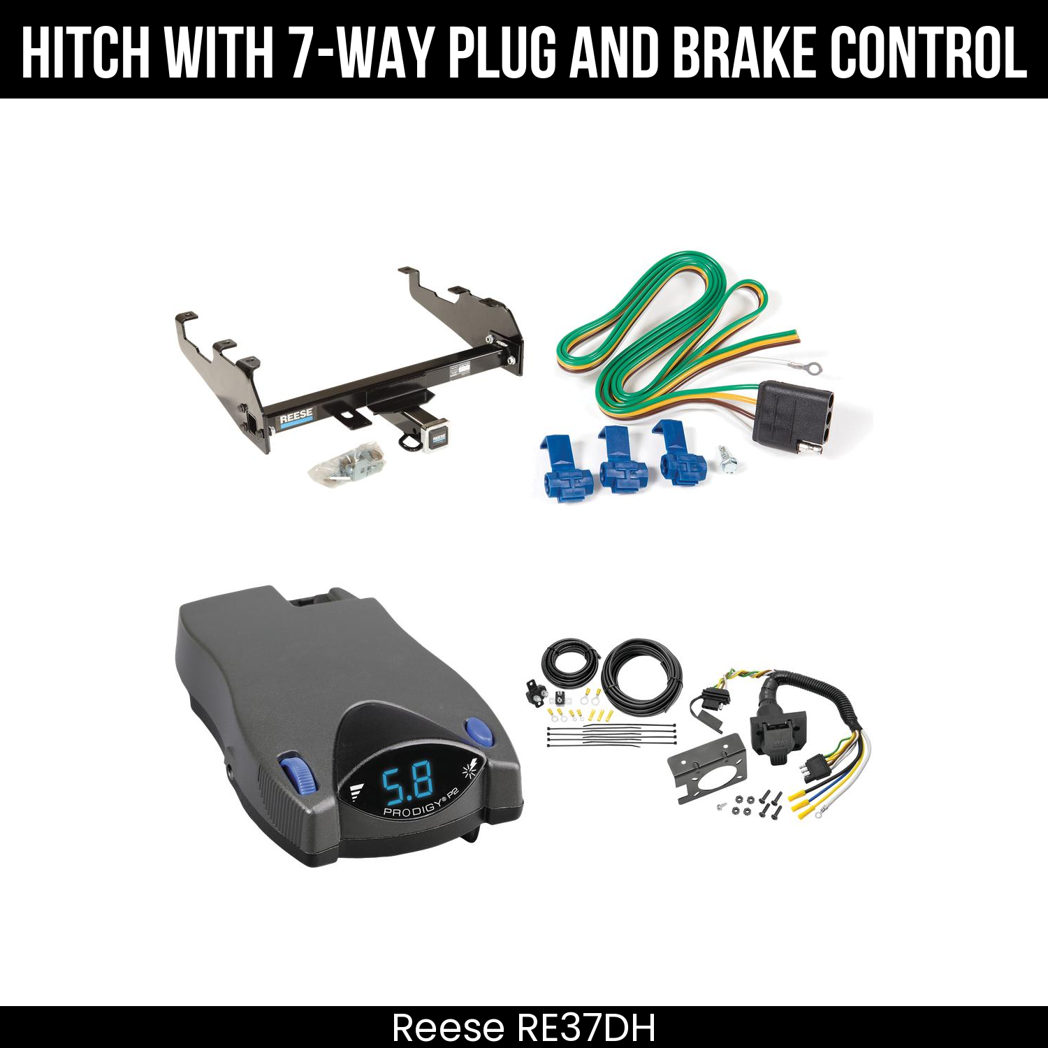 Trailer Hitch , 7-Way , Tekonsha Prodigy P2 Brake Control