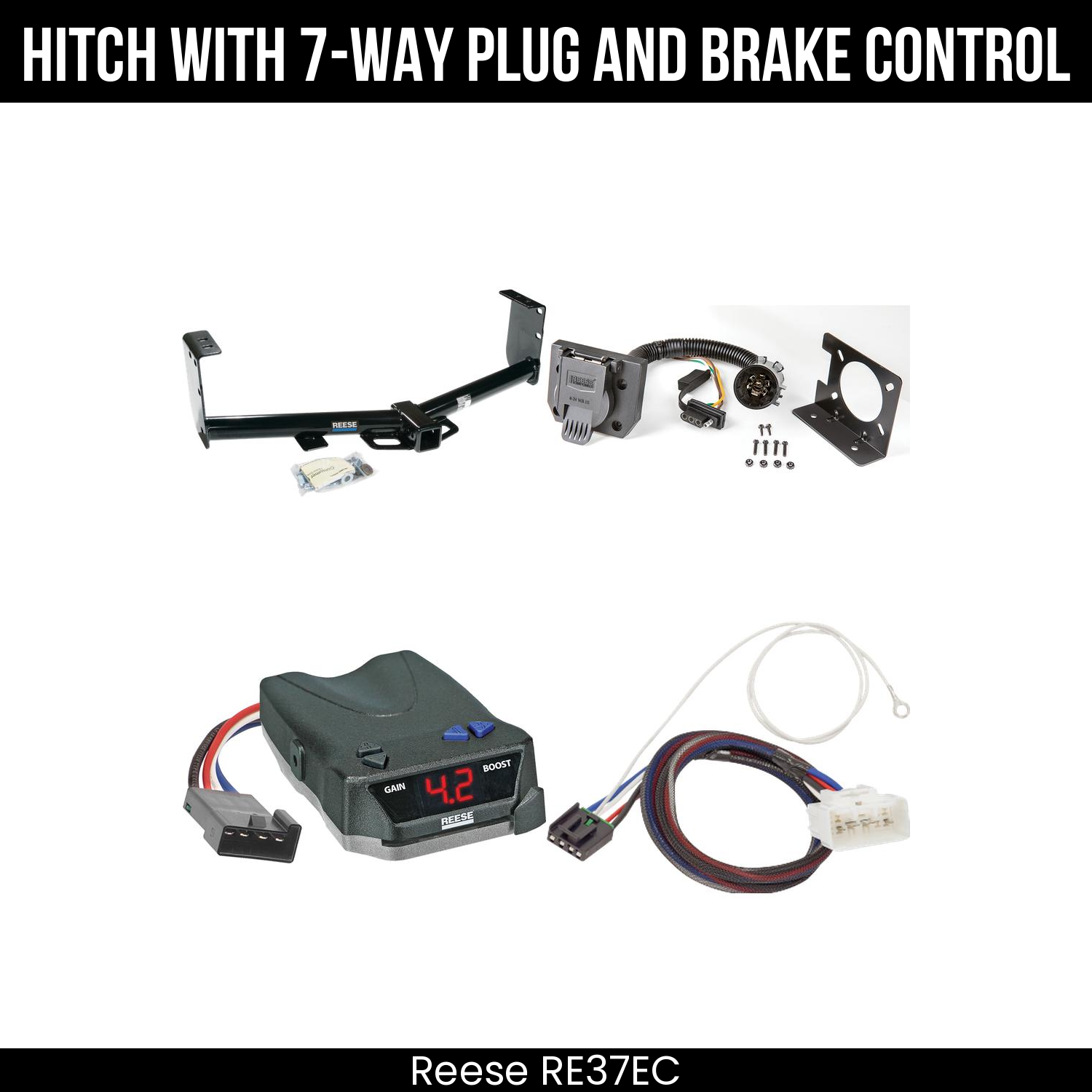 Trailer Hitch , 7-Way , Reese Brake EVN Control