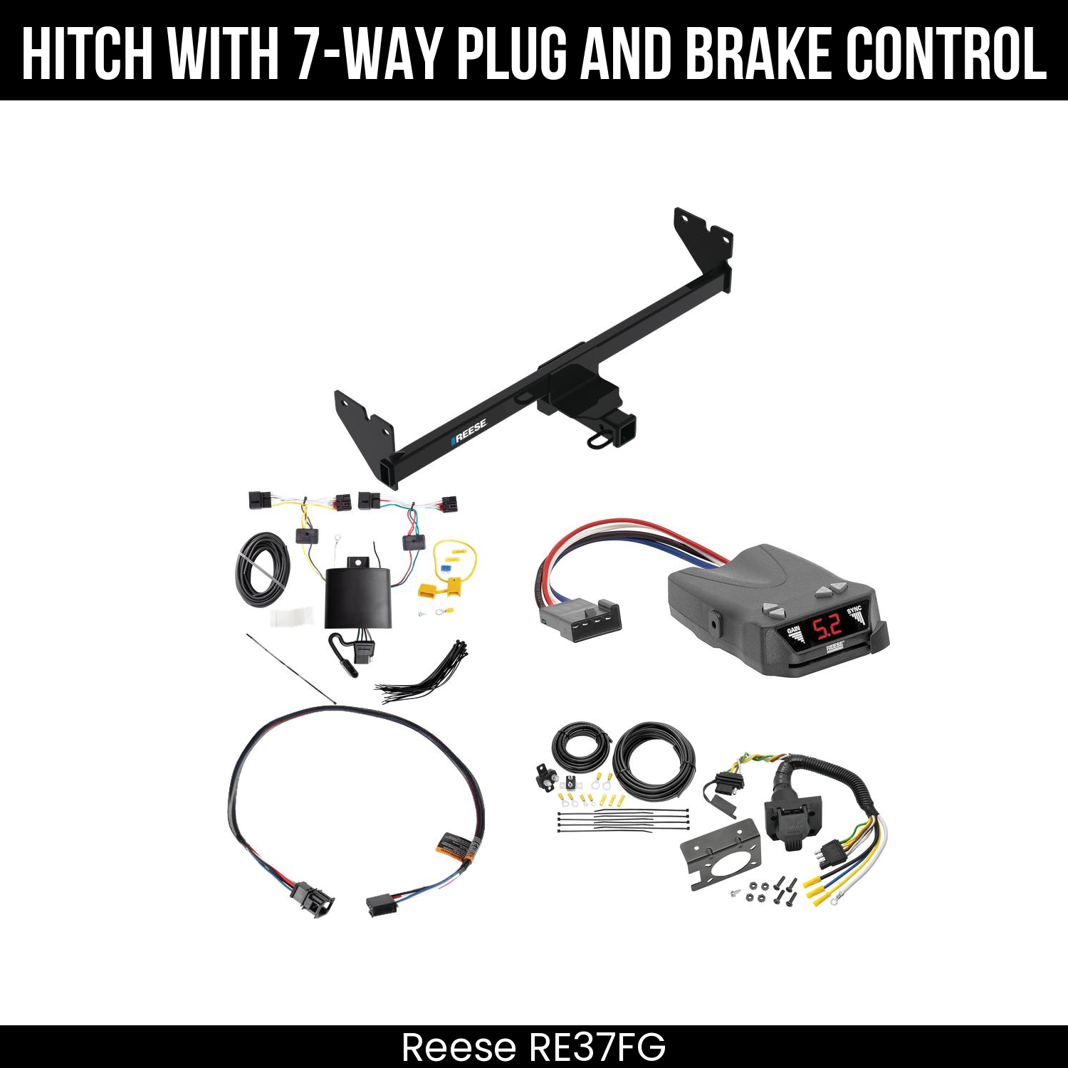 Trailer Hitch , 7-Way , Reese Brakeman IV Brake Control