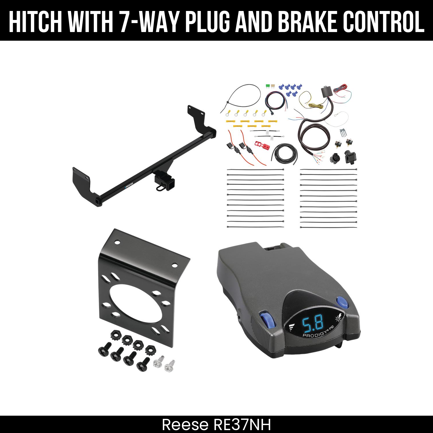 Trailer Hitch , 7-Way , Tekonsha Prodigy P2 Brake Control