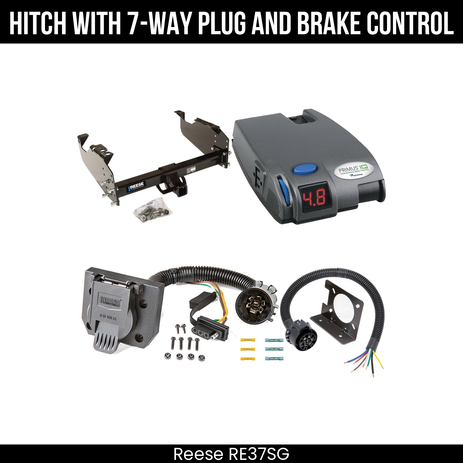 Trailer Hitch , 7-Way , Tekonsha Primus IQ Brake Control
