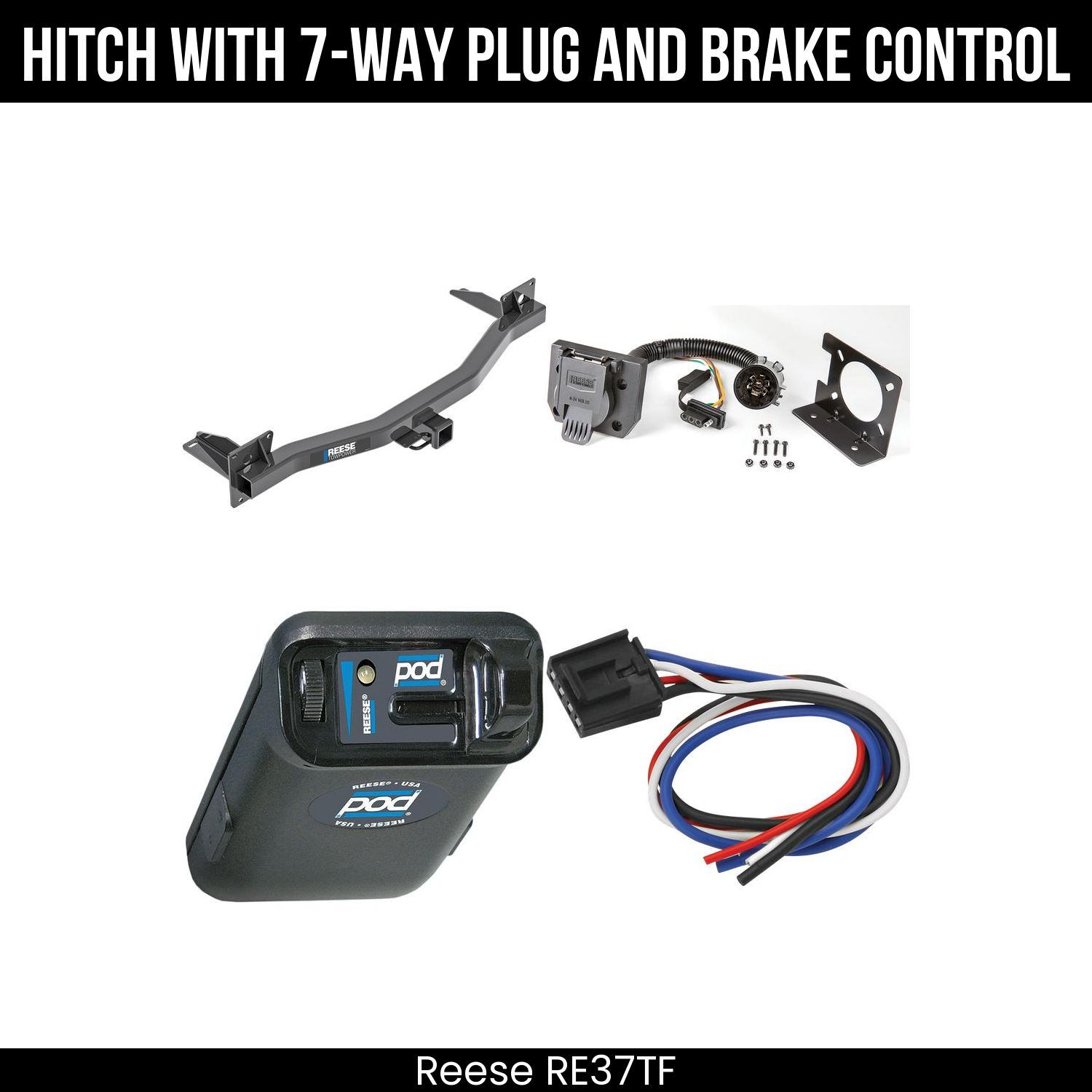 Trailer Hitch , 7-Way , Reese POD Brake Control