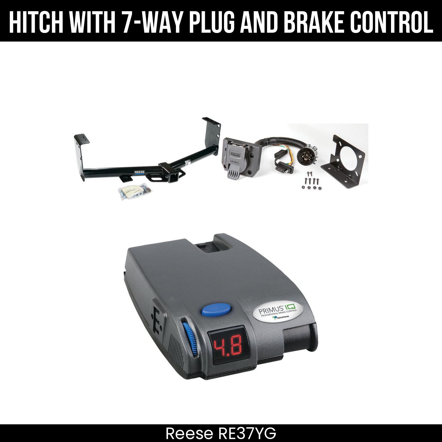 Trailer Hitch , 7-Way , Tekonsha Primus IQ Brake Control