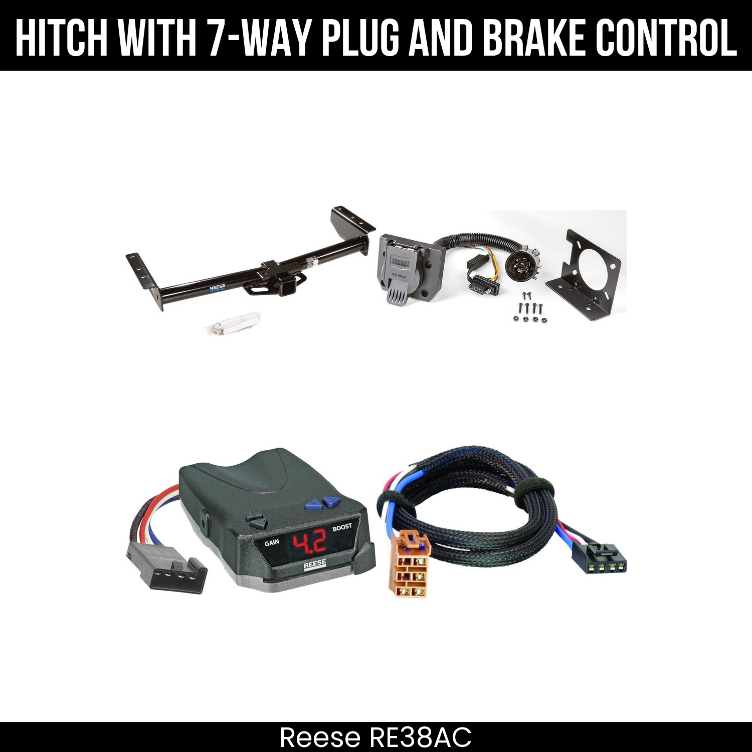 Trailer Hitch , 7-Way , Reese Brake EVN Control