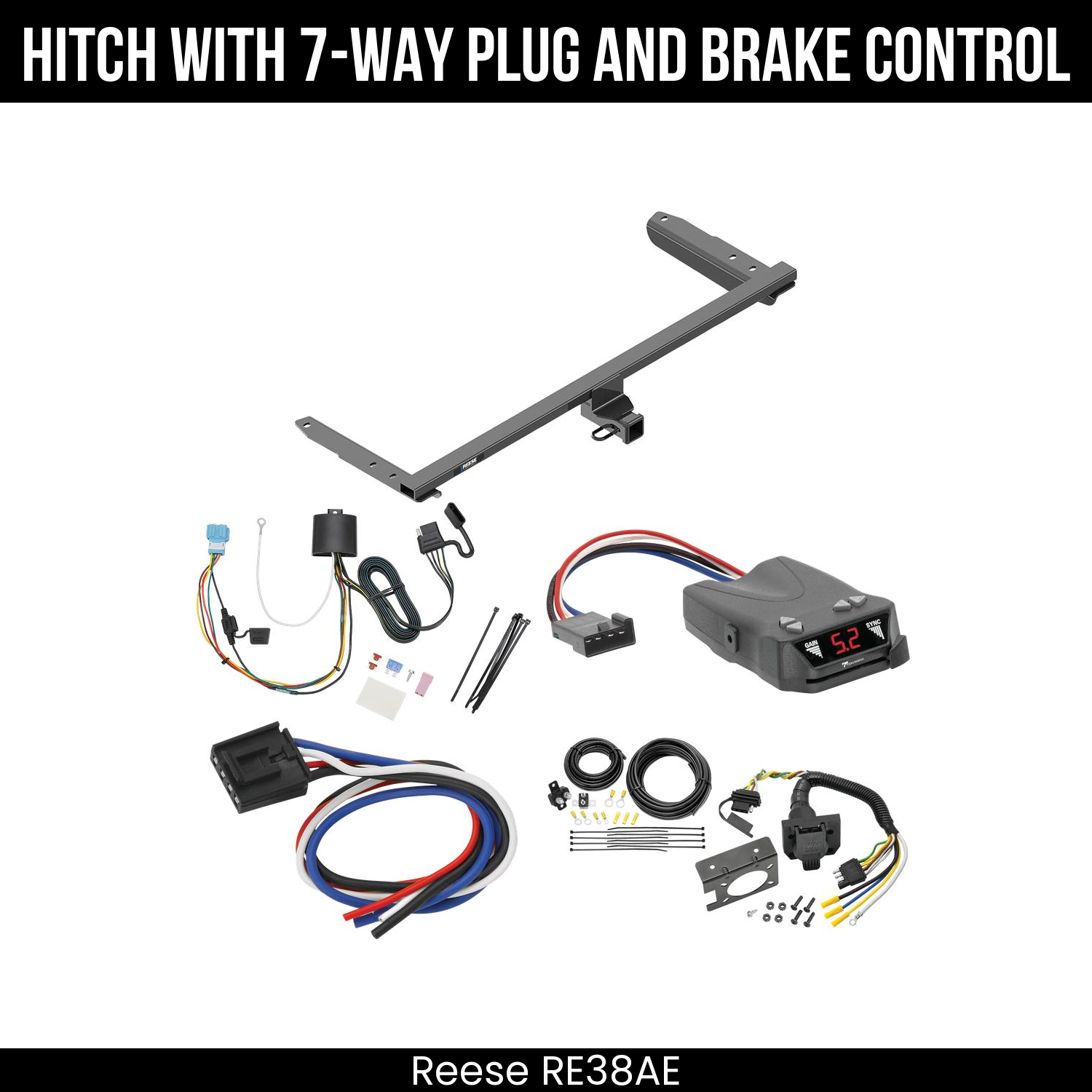 Trailer Hitch , 7-Way , Tekonsha Brakeman IV Brake Control