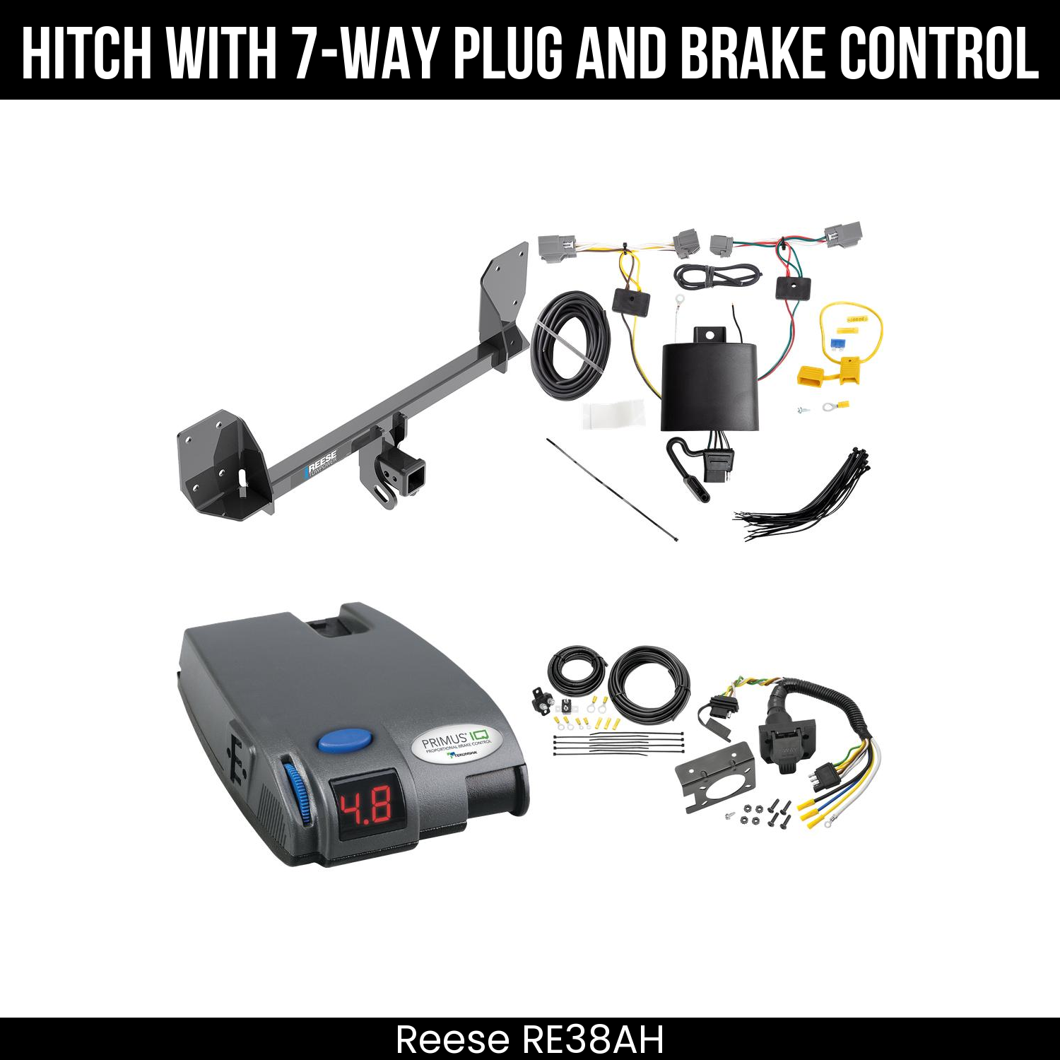 Trailer Hitch , 7-Way , Tekonsha Primus IQ Brake Control