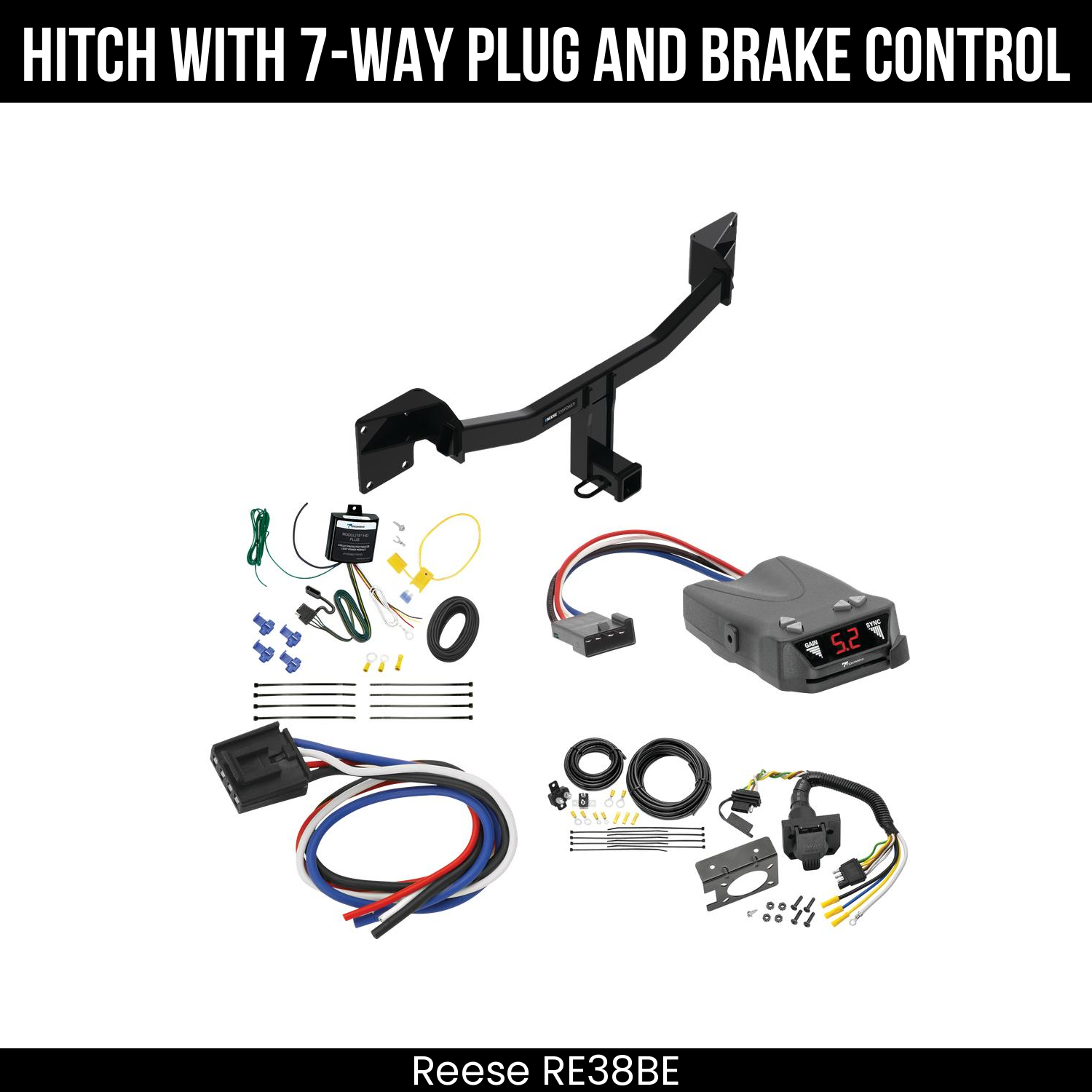 Trailer Hitch , 7-Way , Tekonsha Brakeman IV Brake Control
