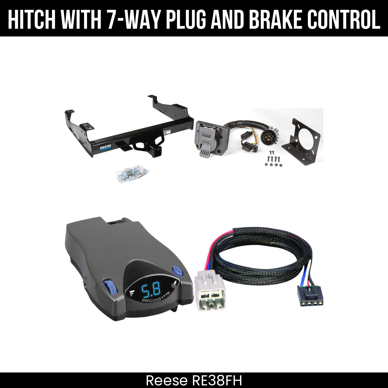 Trailer Hitch , 7-Way , Tekonsha Prodigy P2 Brake Control