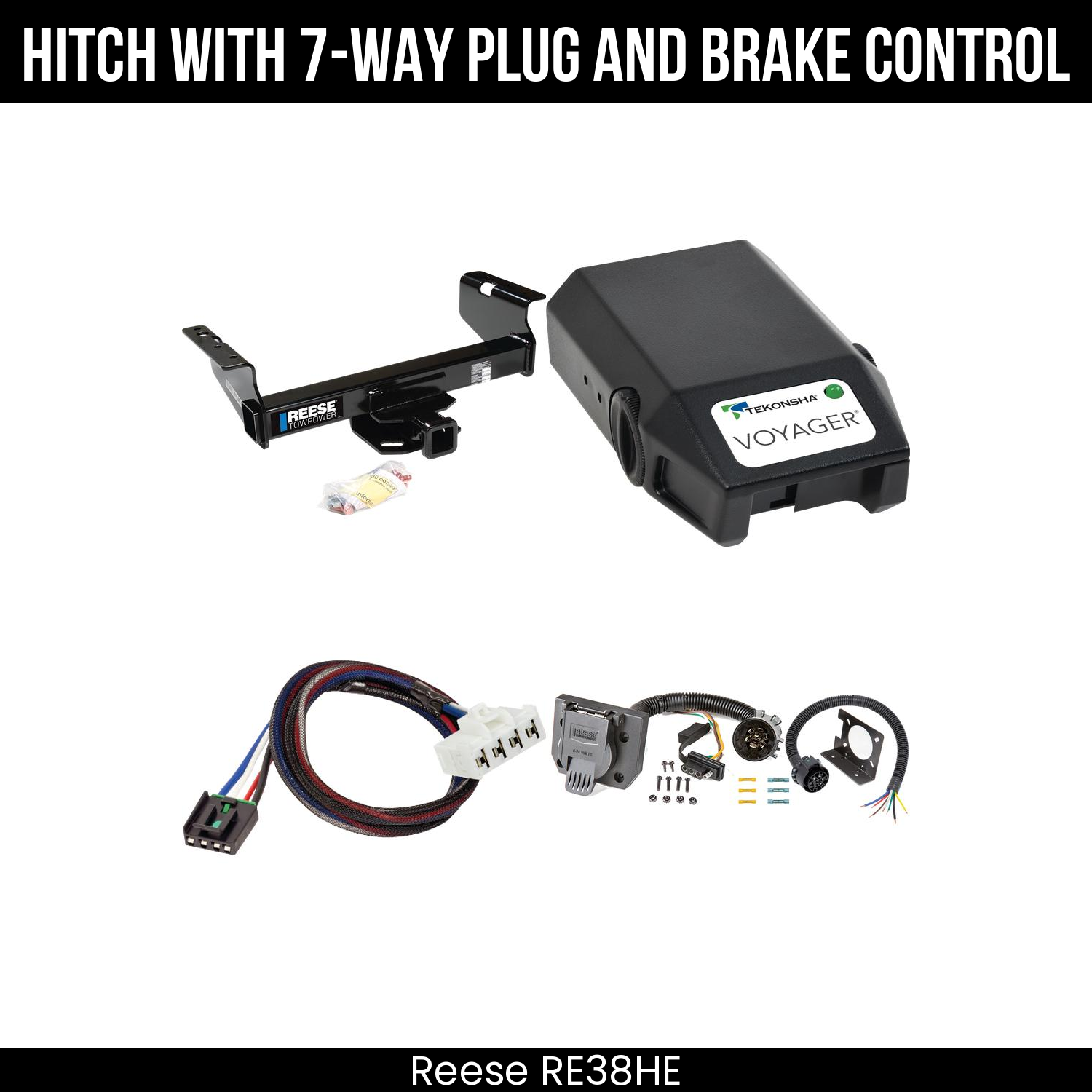 Trailer Hitch , 7-Way , Tekonsha Voyager Brake Control