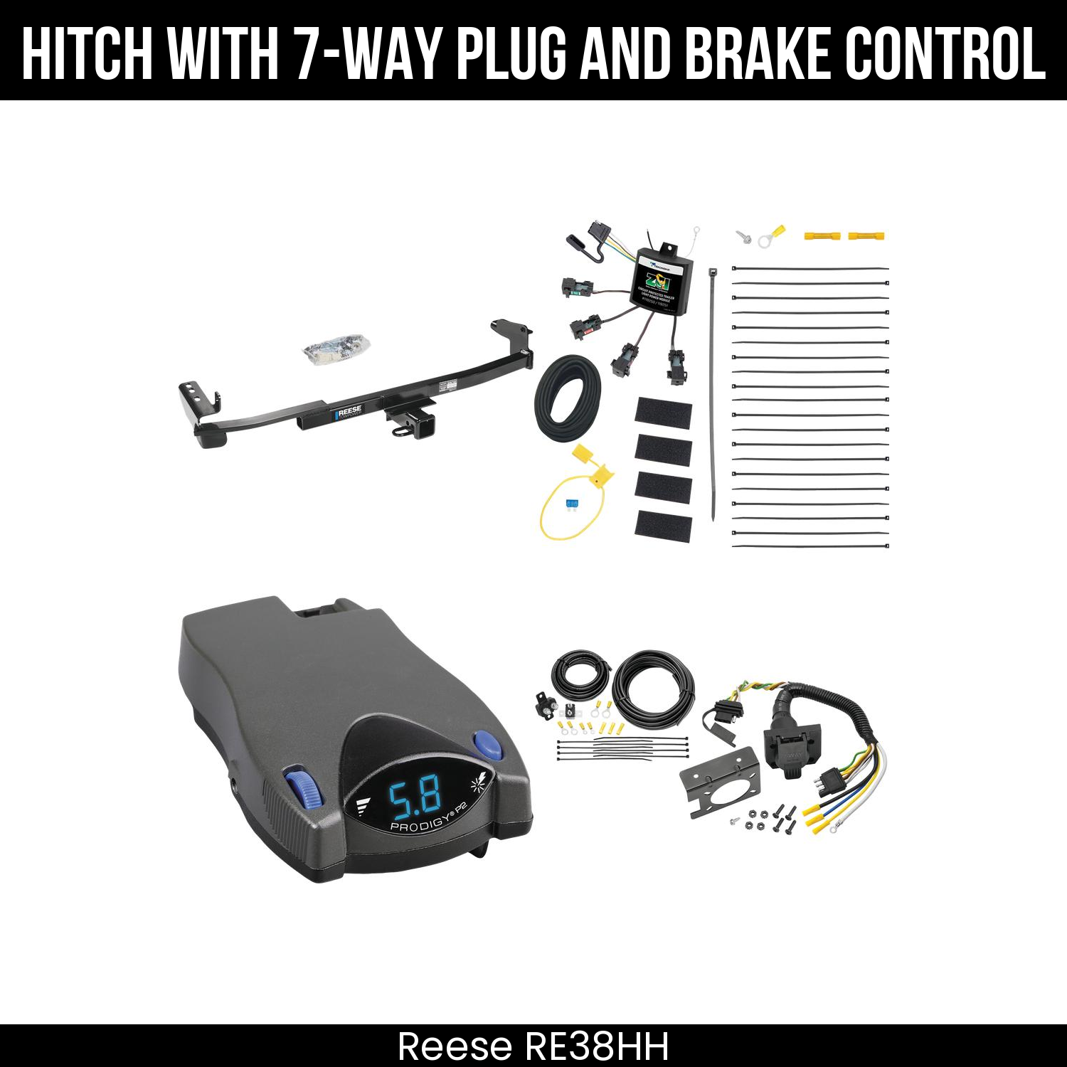 Trailer Hitch , 7-Way , Tekonsha Prodigy P2 Brake Control