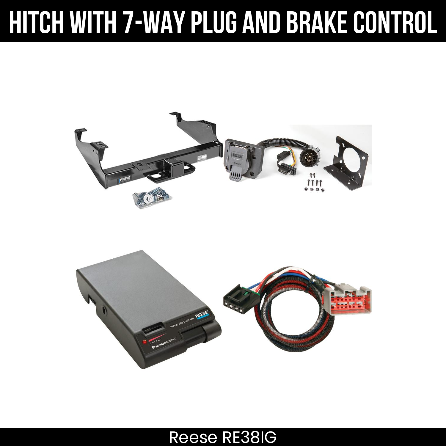 Trailer Hitch , 7-Way , Reese Brakeman Brake Control
