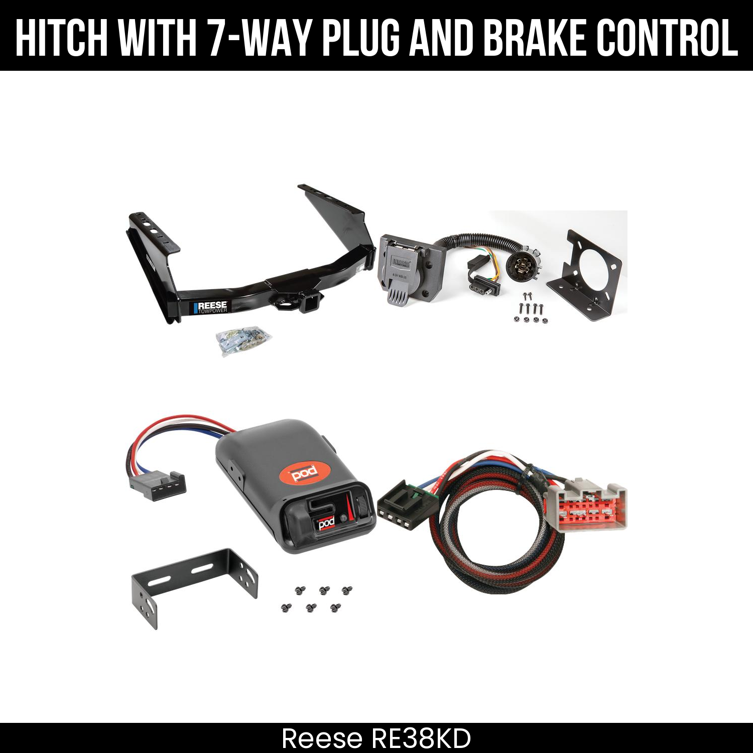 Trailer Hitch , 7-Way , Pro Series POD Brake Control