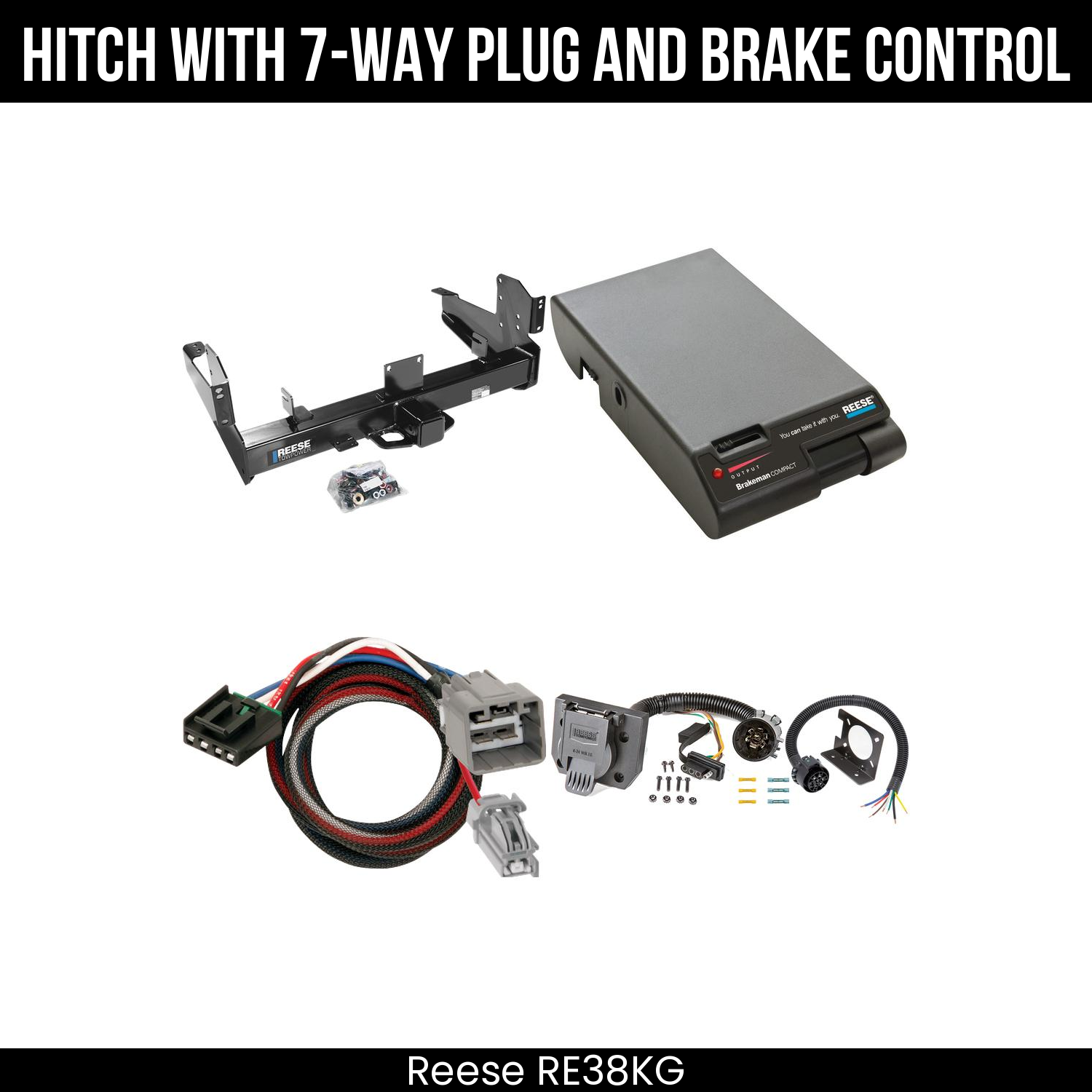 Trailer Hitch , 7-Way , Reese Brakeman Brake Control