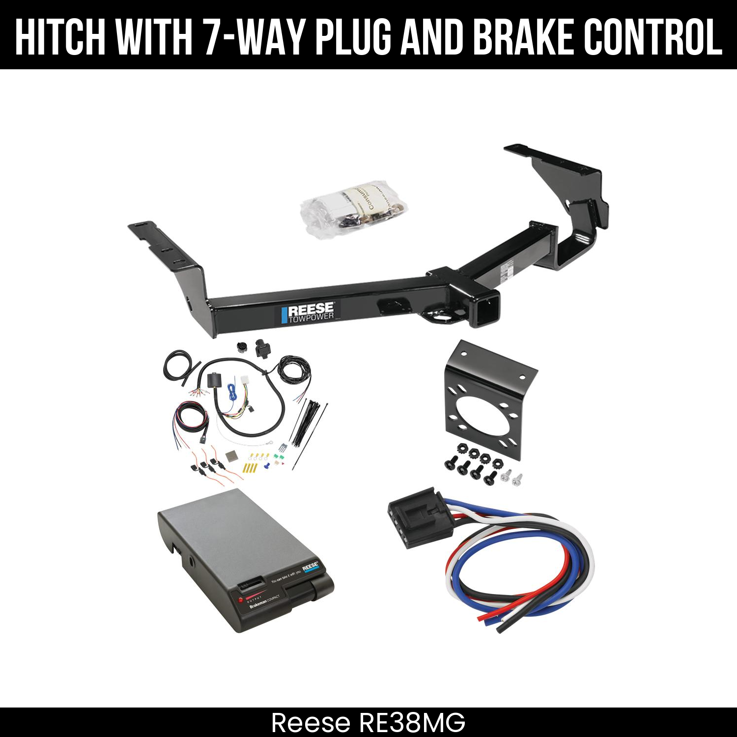 Trailer Hitch , 7-Way , Reese Brakeman Brake Control