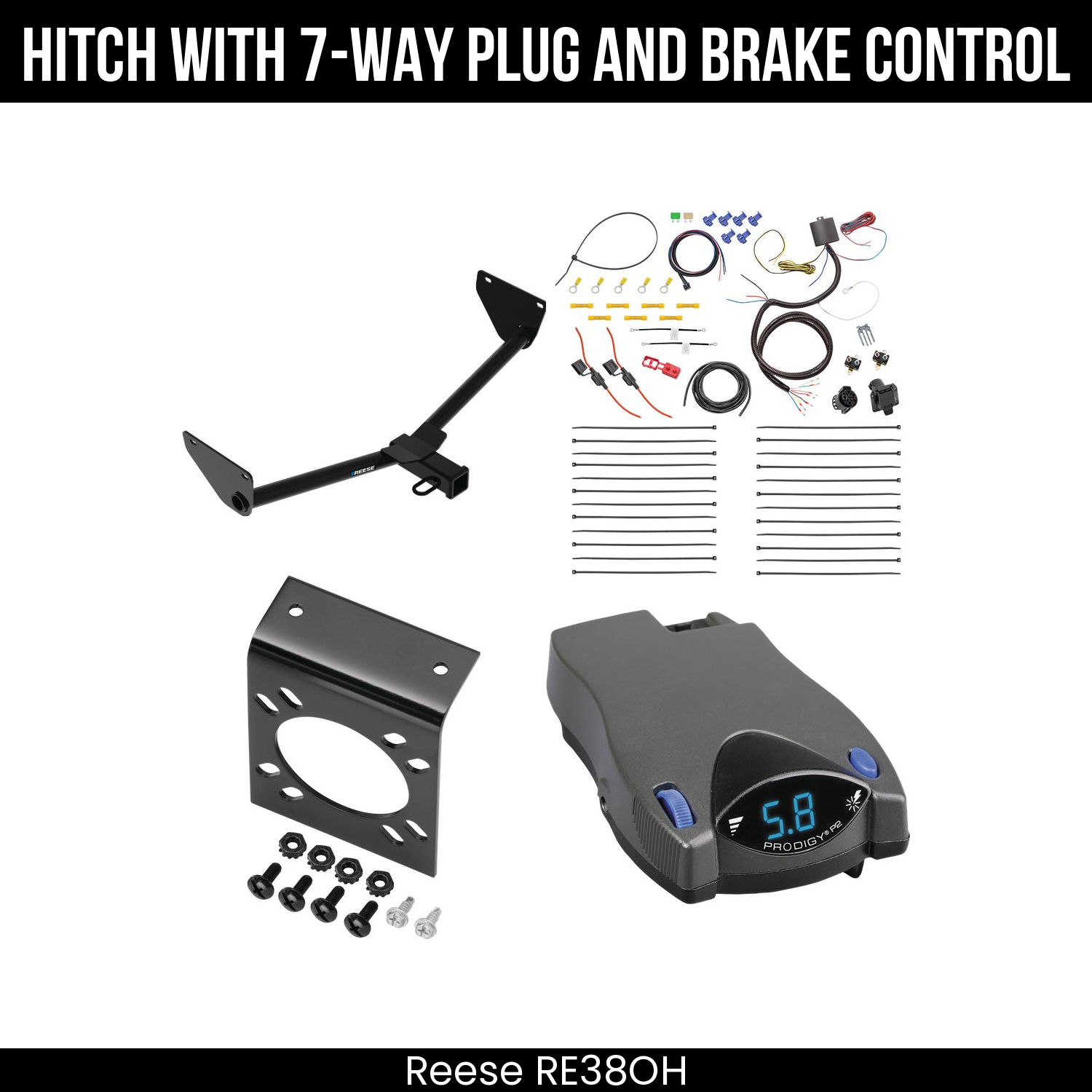 Trailer Hitch , 7-Way , Tekonsha Prodigy P2 Brake Control