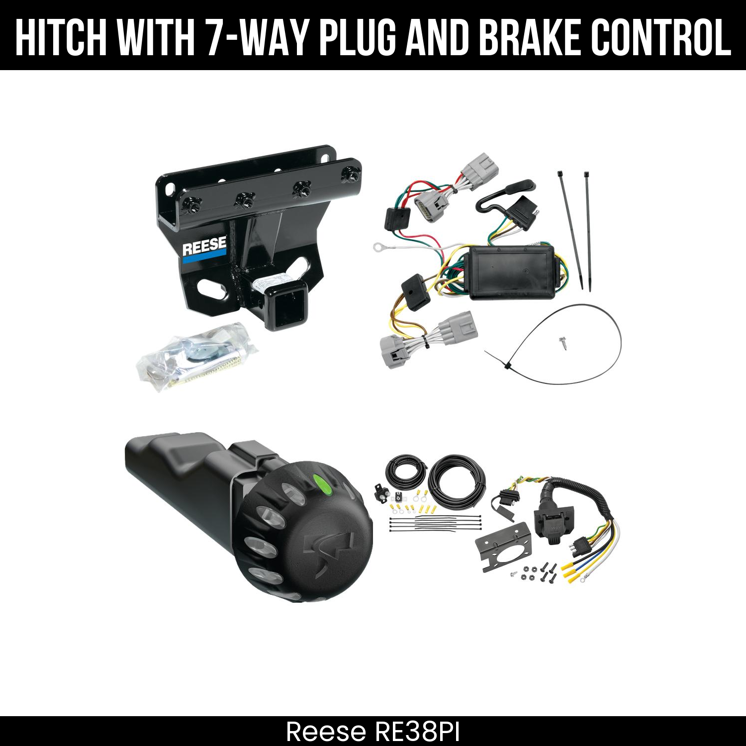 Trailer Hitch , 7-Way , Tekonsha Voyager iD Smart Brake Control