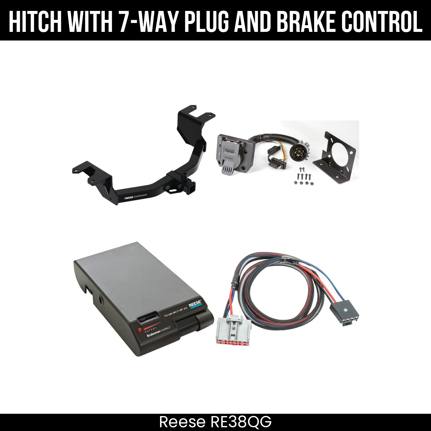 Trailer Hitch , 7-Way , Reese Brakeman Brake Control