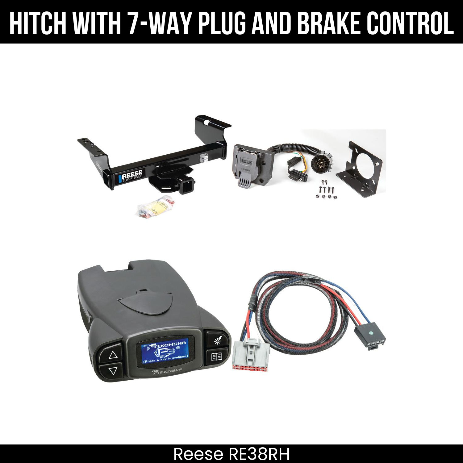 Trailer Hitch , 7-Way , Tekonsha Prodigy P3 Brake Control