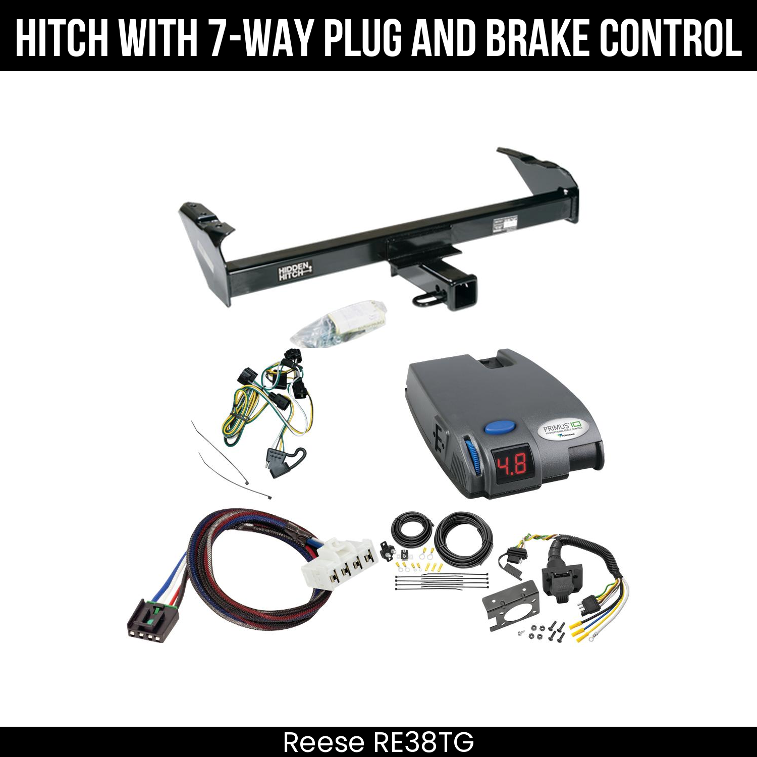Trailer Hitch , 7-Way , Tekonsha Primus IQ Brake Control