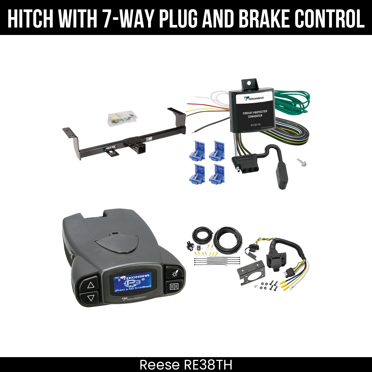 Trailer Hitch , 7-Way , Tekonsha Prodigy P3 Brake Control