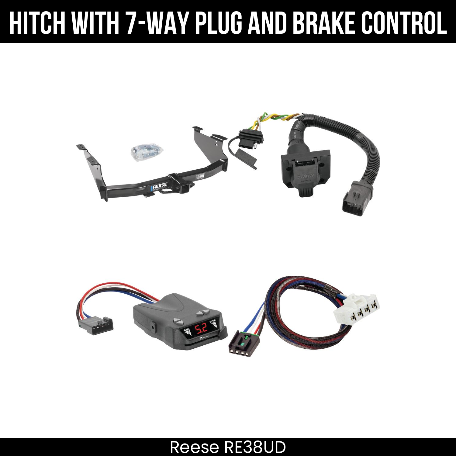 Trailer Hitch , 7-Way , Tekonsha Brakeman IV Brake Control